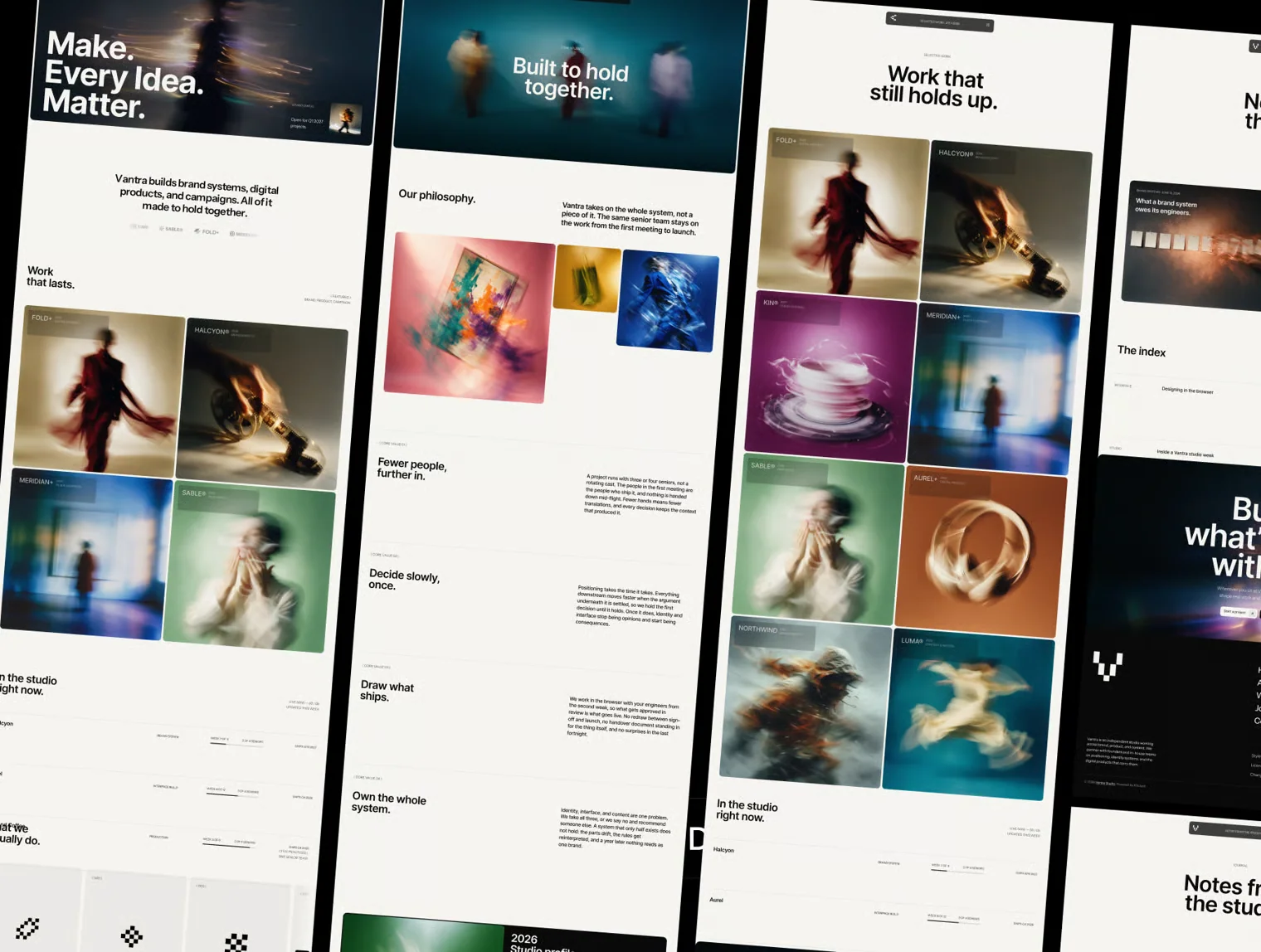 Vantra – Portfolio & Agency Website Template 3