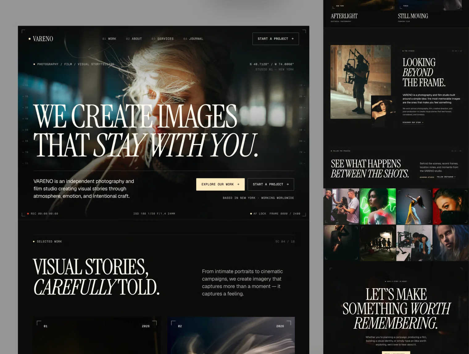 VARENO - Photography & Film Studio Template 3