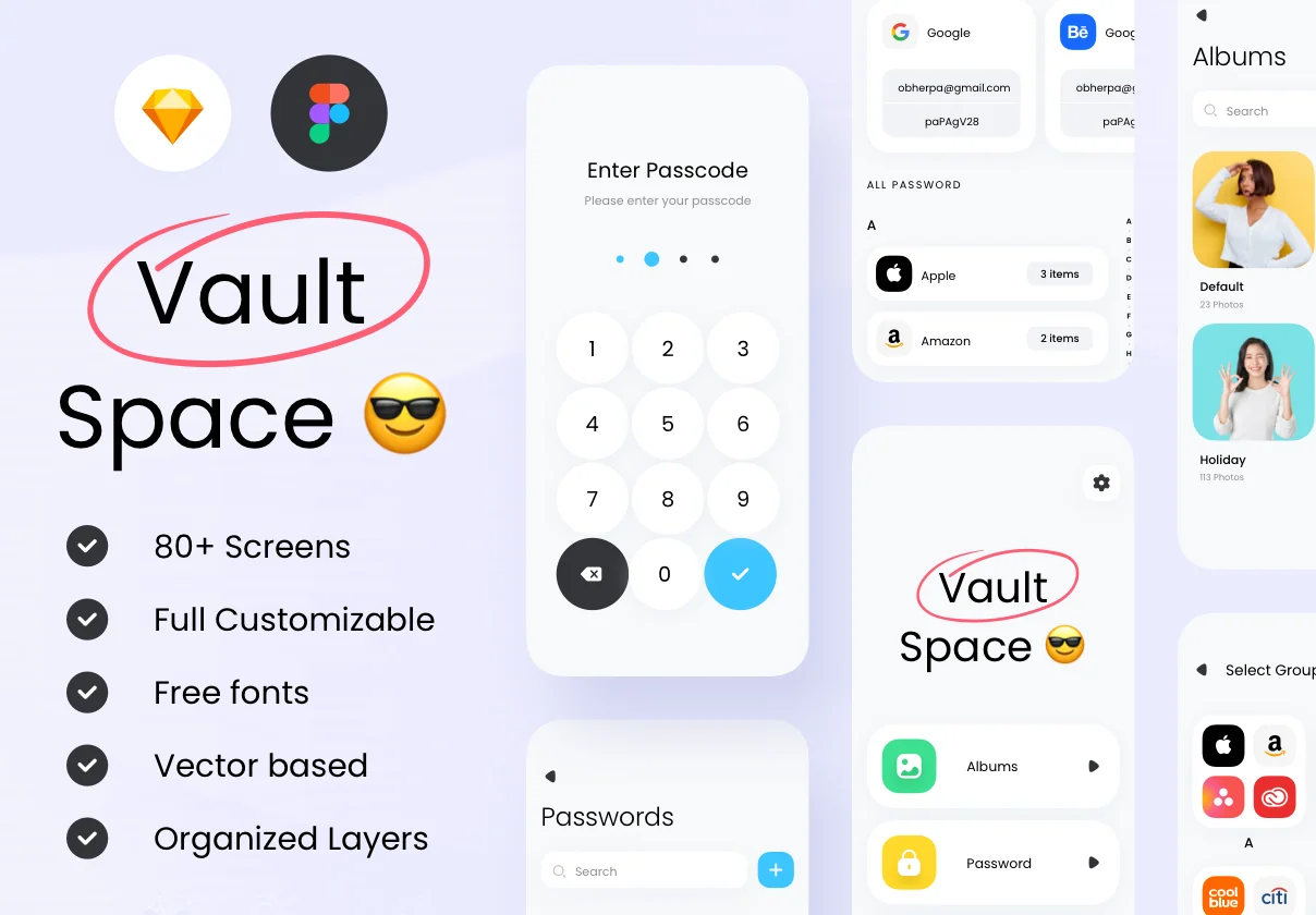 Vault app UI Kit