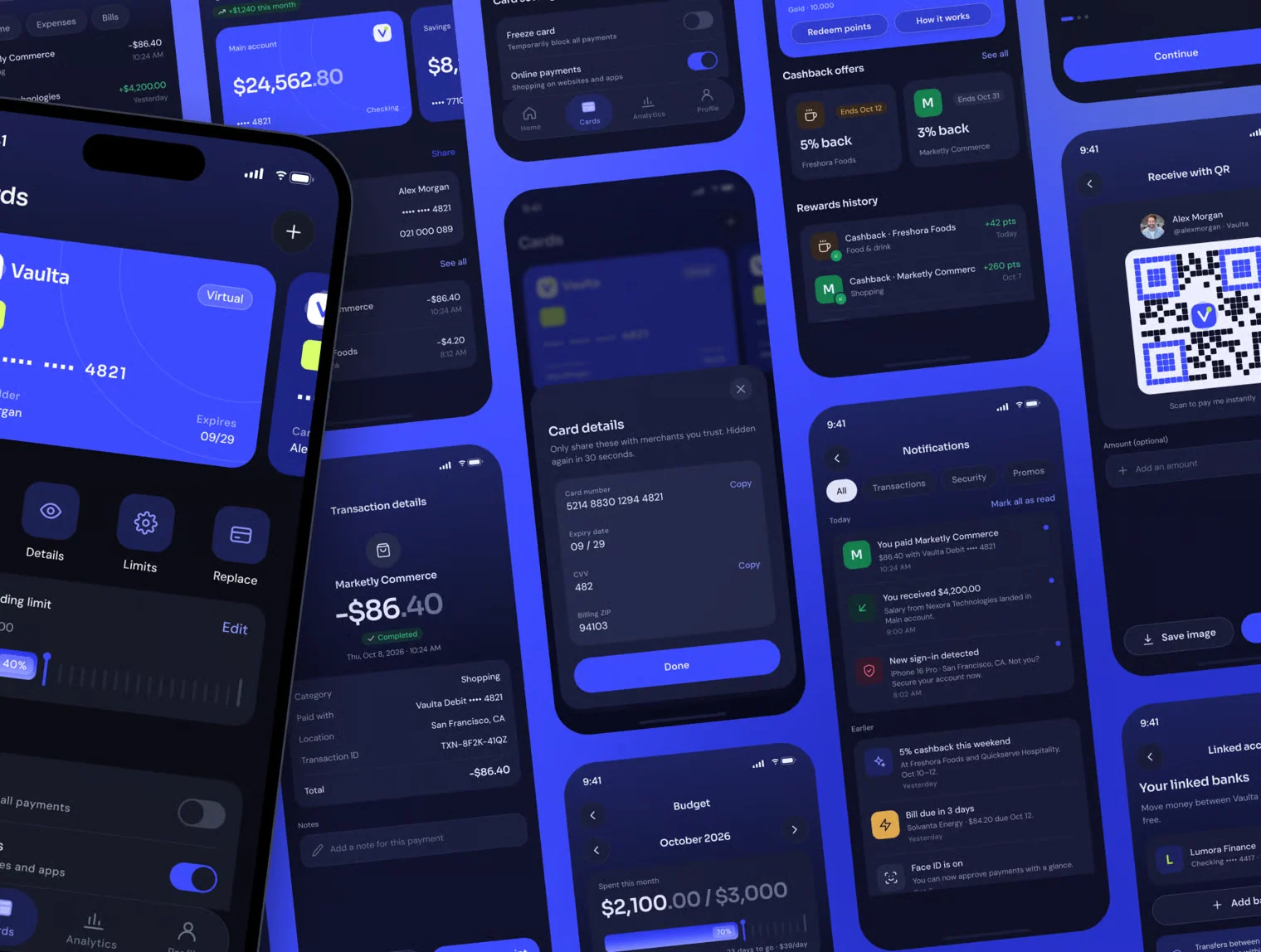 Vaulta – Digital Banking Mobile App UI Kit 2