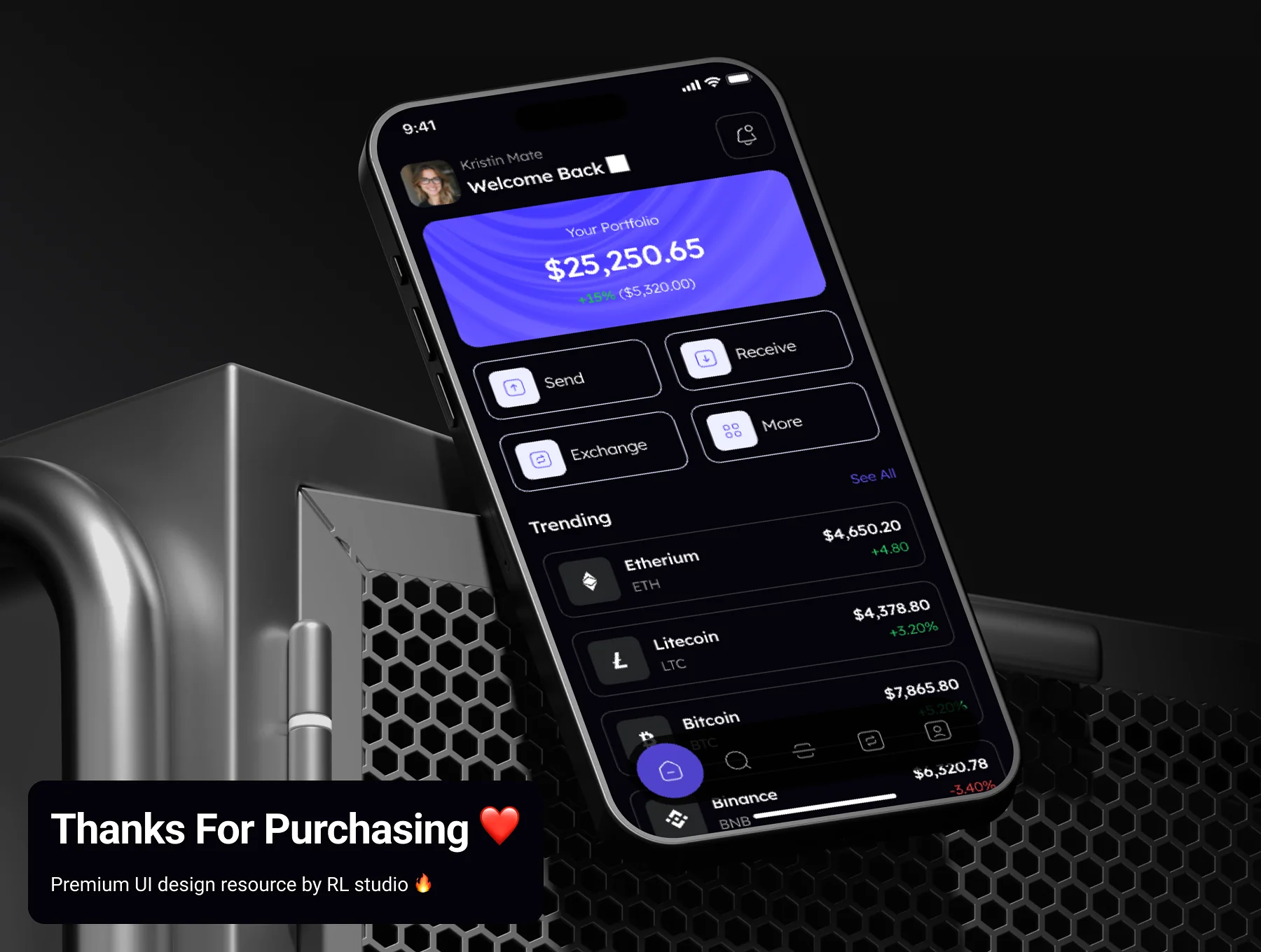 VaultX - Crypto Wallet App UI Kit 10