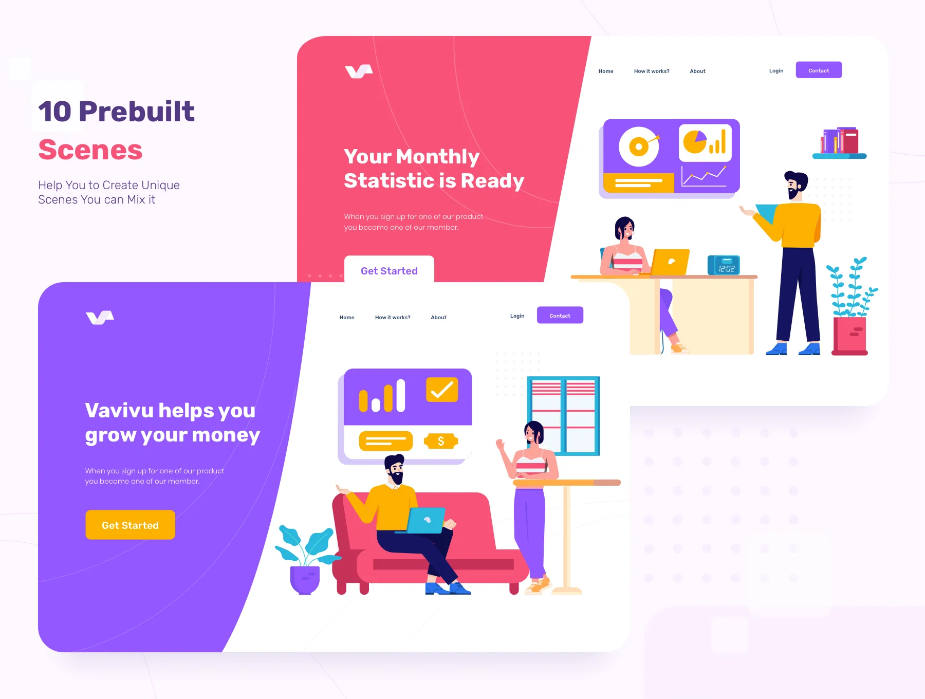 Vavivu Business & Teamwork Illustrations 4