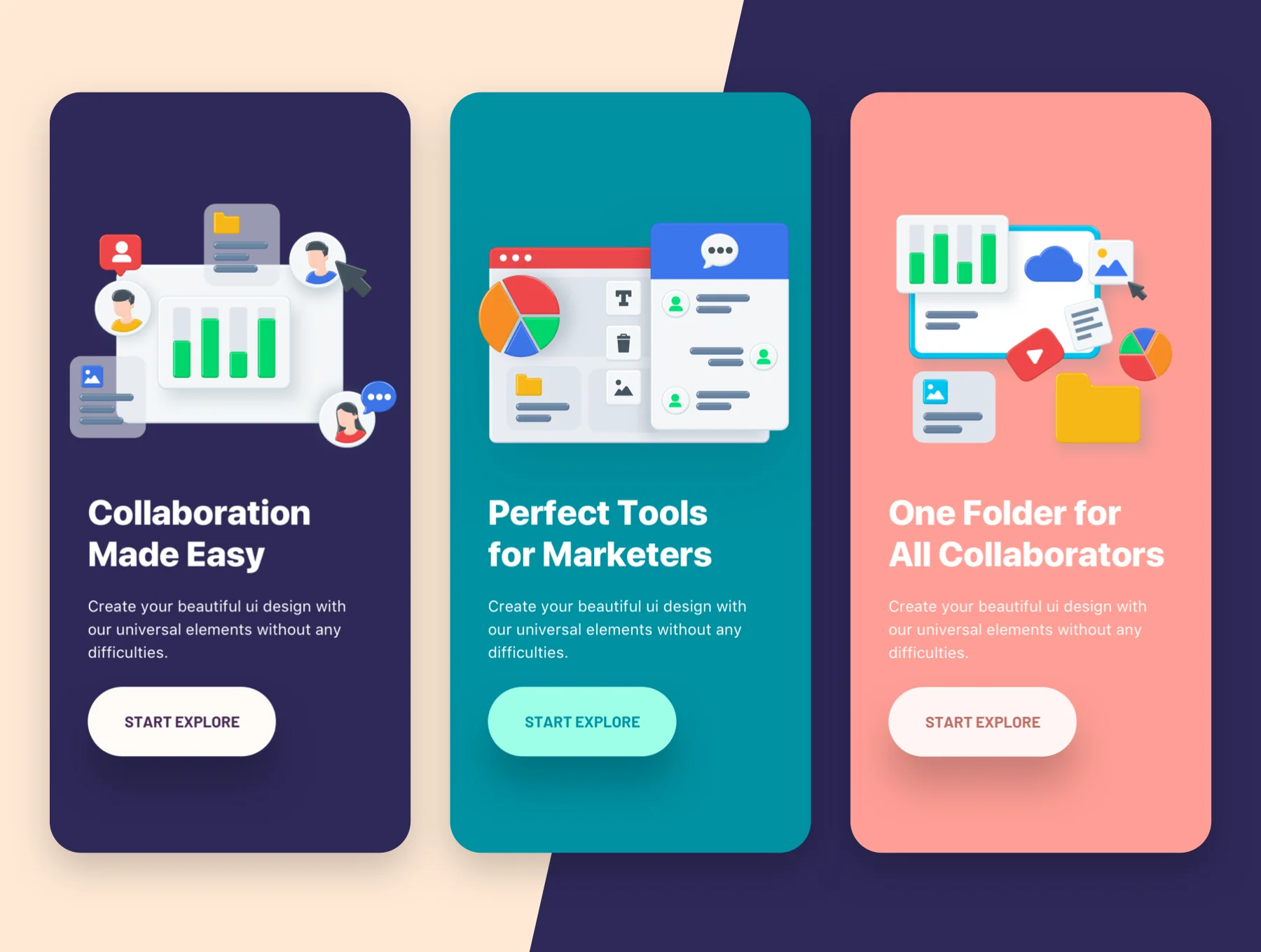 Vector Elements for UI Design 3