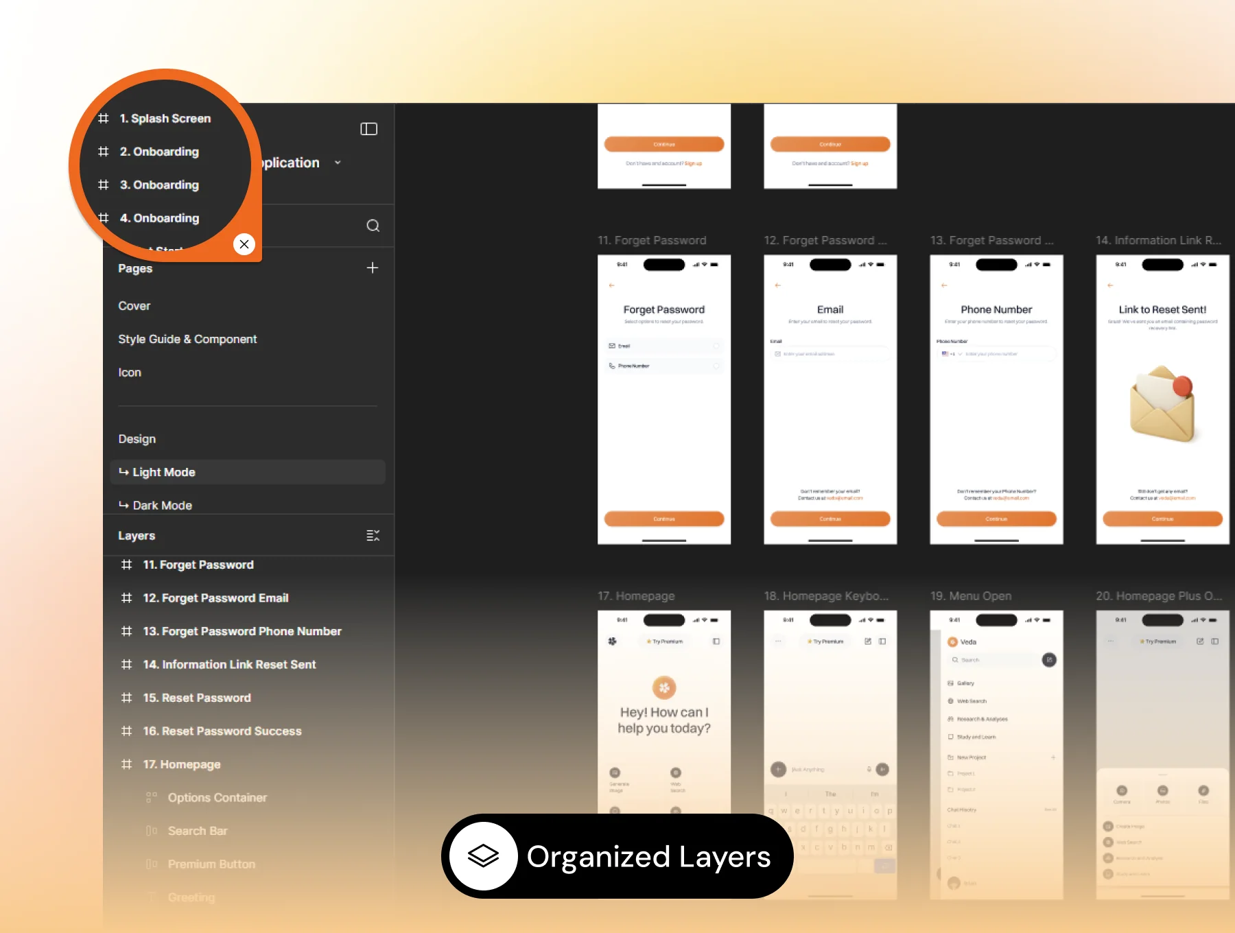 VEDA – AI Chat & Image Generation App (Light & Dark) 4