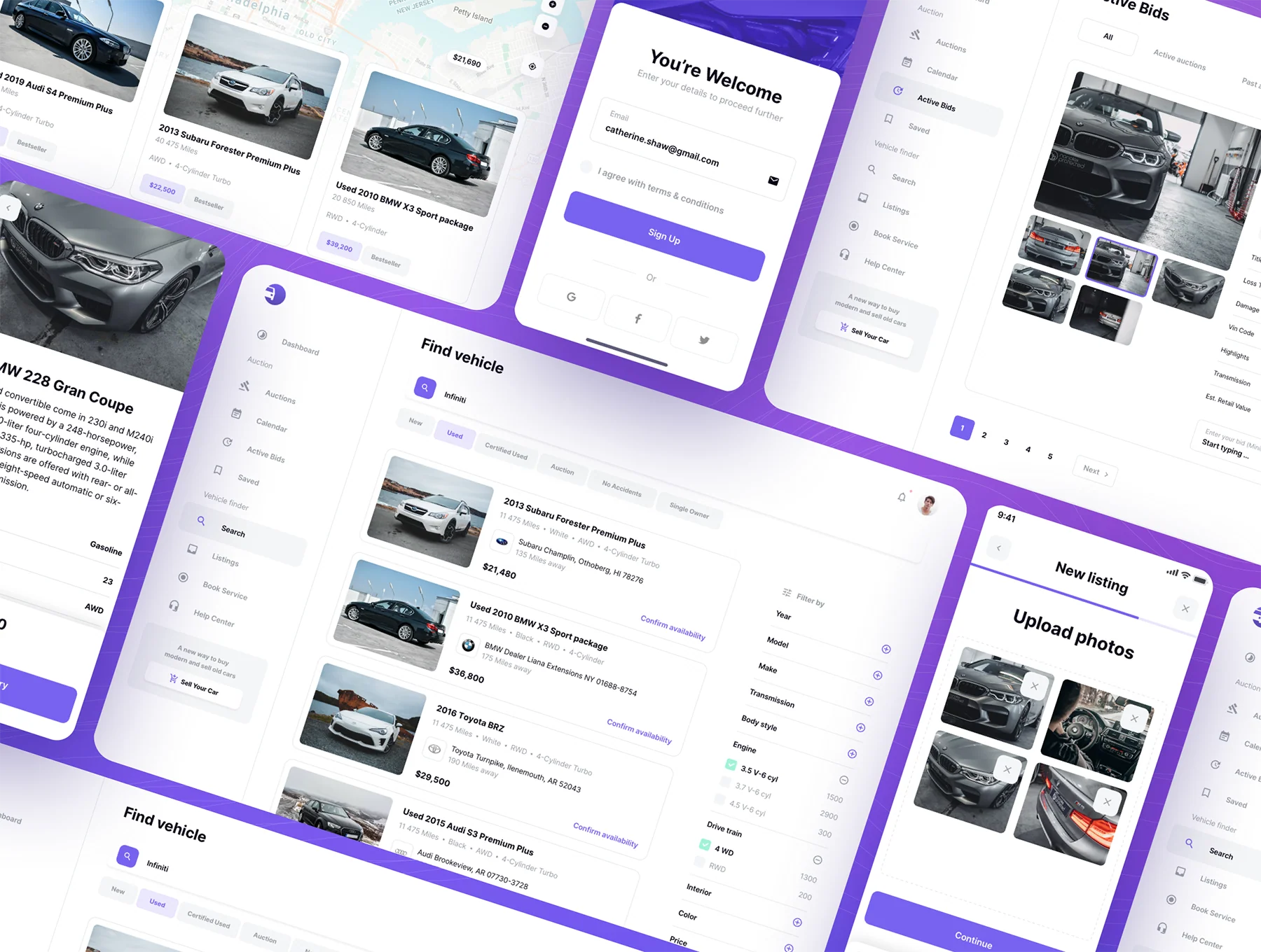 Vehically - Web and Mobile UI kit 10
