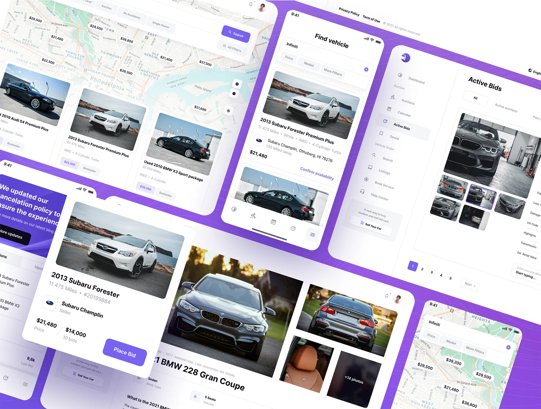 Vehically - Web and Mobile UI kit 2