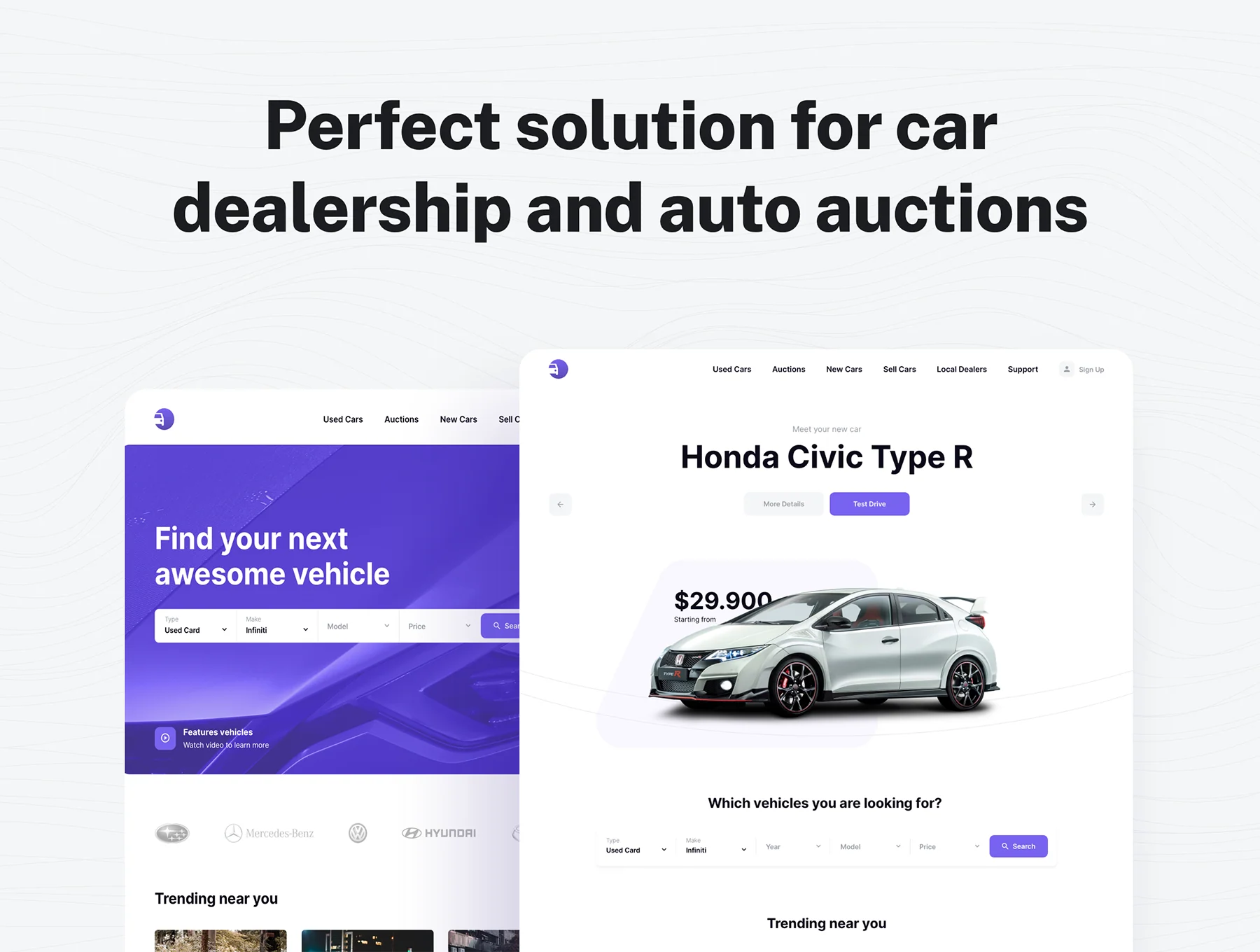 Vehically - Web and Mobile UI kit 8