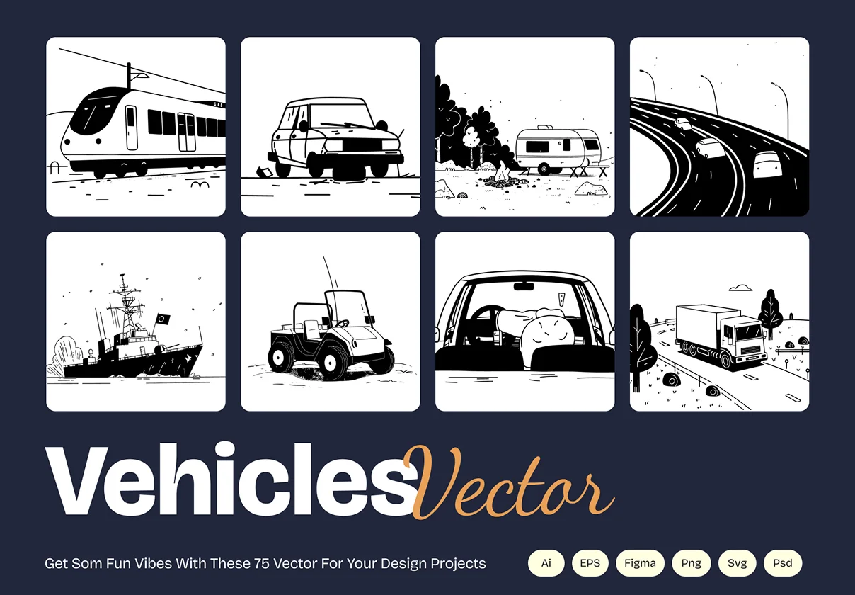 Transportation & Logistics Vector Collection