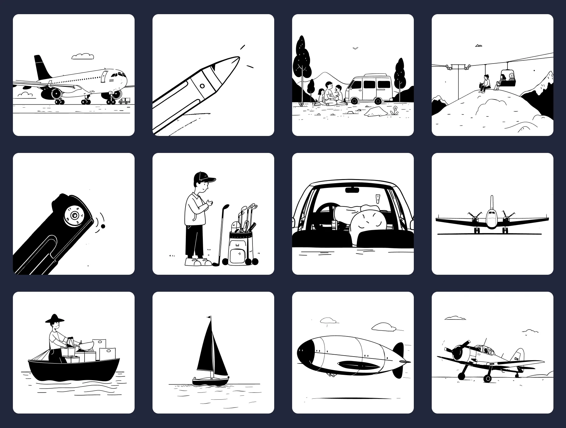 Transportation & Logistics Vector Collection 6