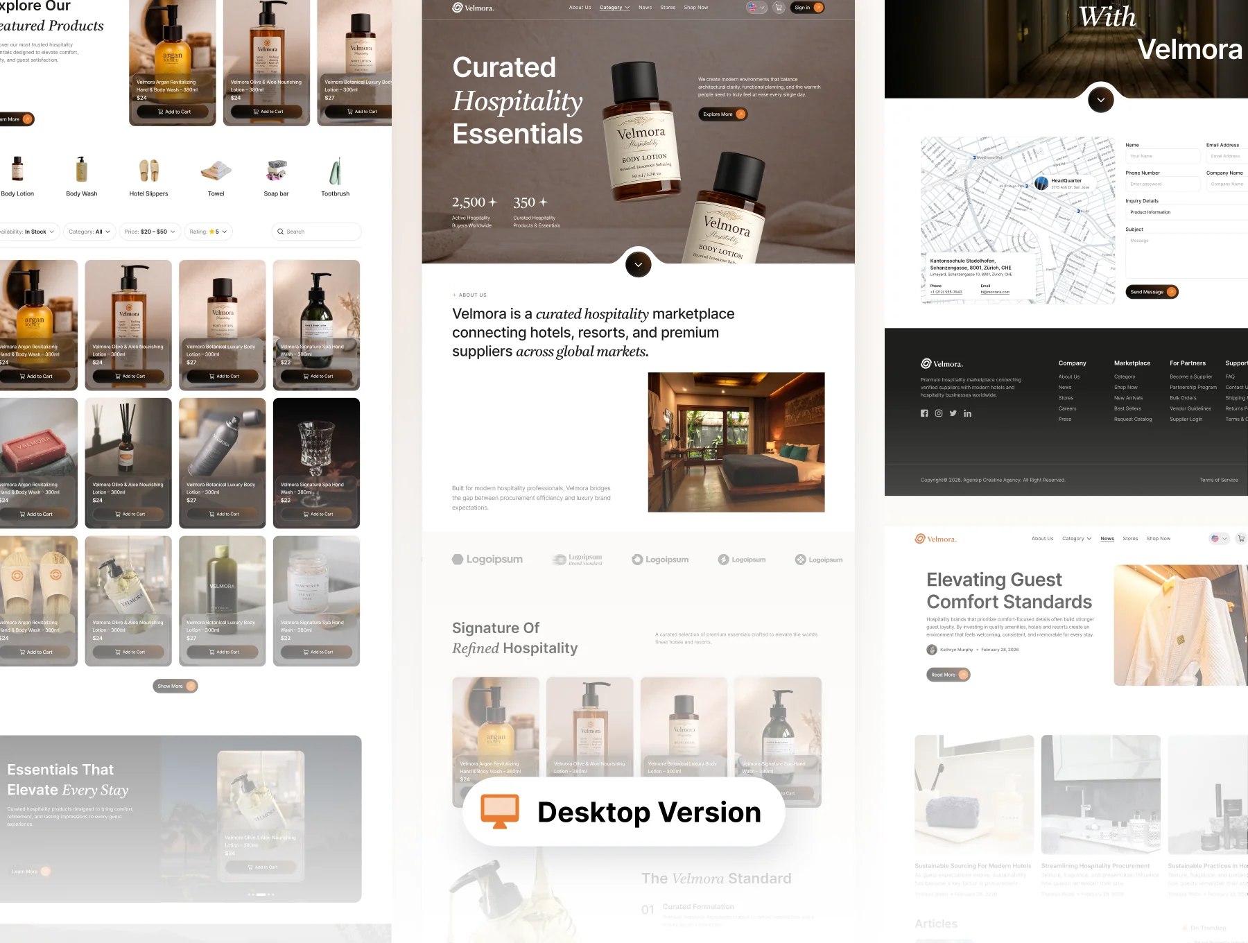 Velmora - Small-Medium Product Ecommerce Website UI Kit 9