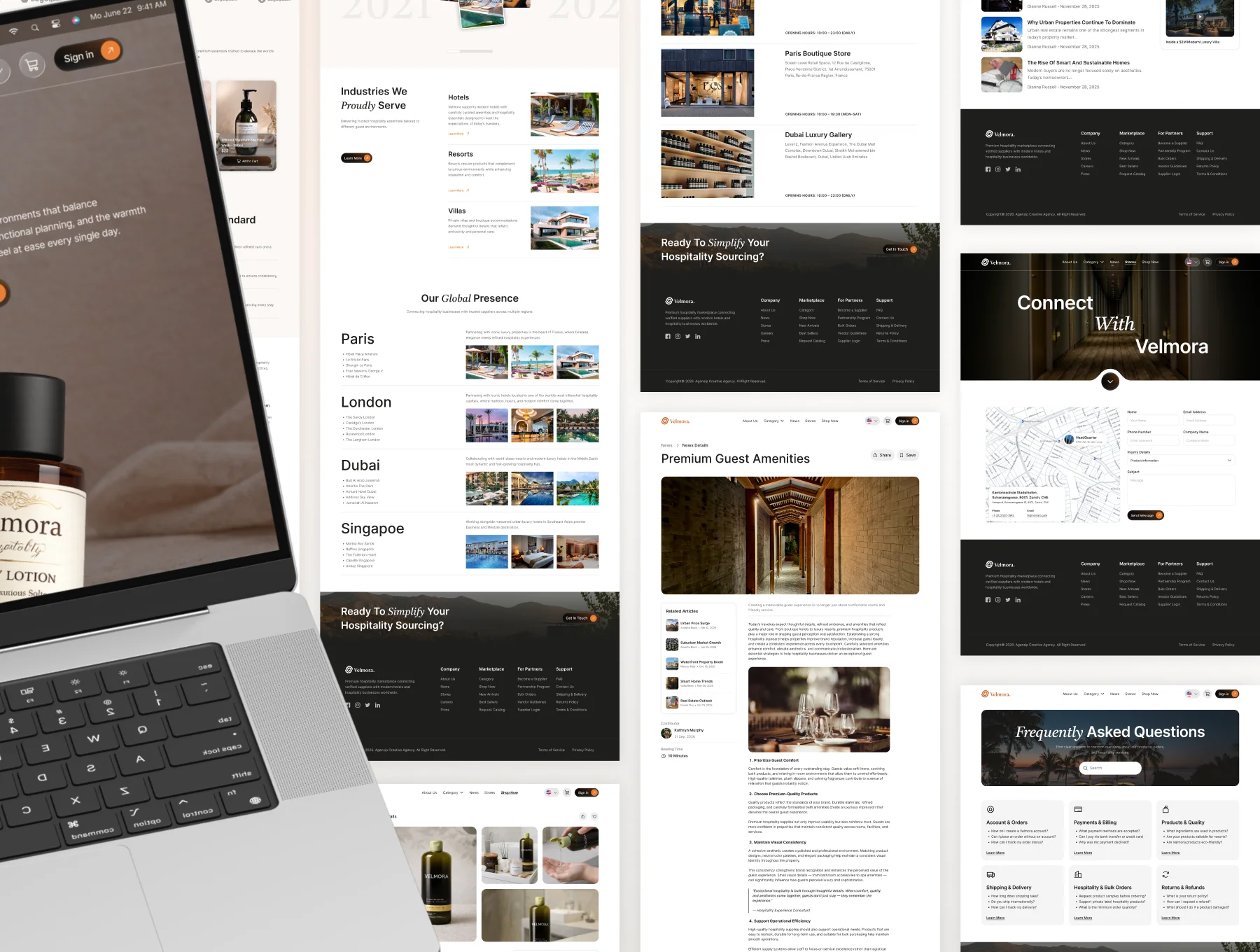 Velmora - Small-Medium Product Ecommerce Website UI Kit 2