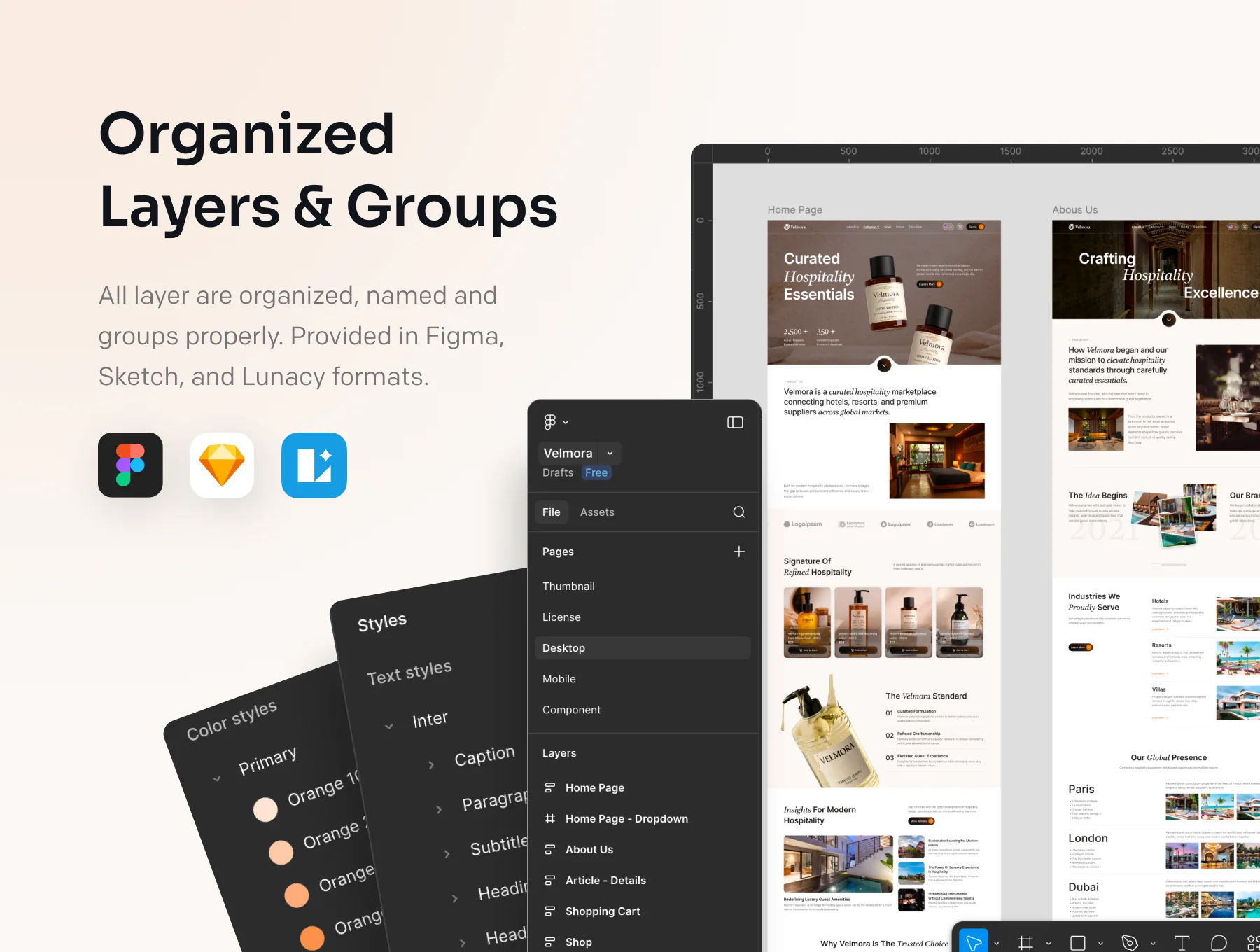 Velmora - Small-Medium Product Ecommerce Website UI Kit 7