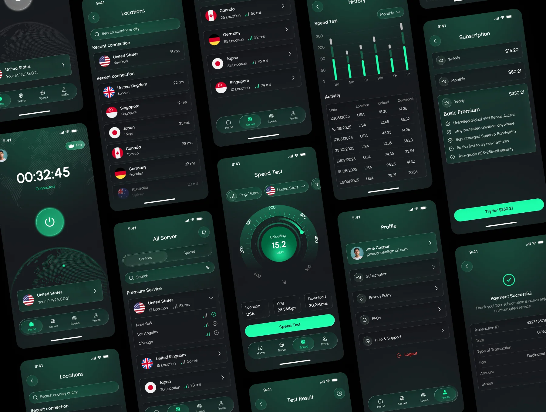 Velo VPN  App UI Kit 4