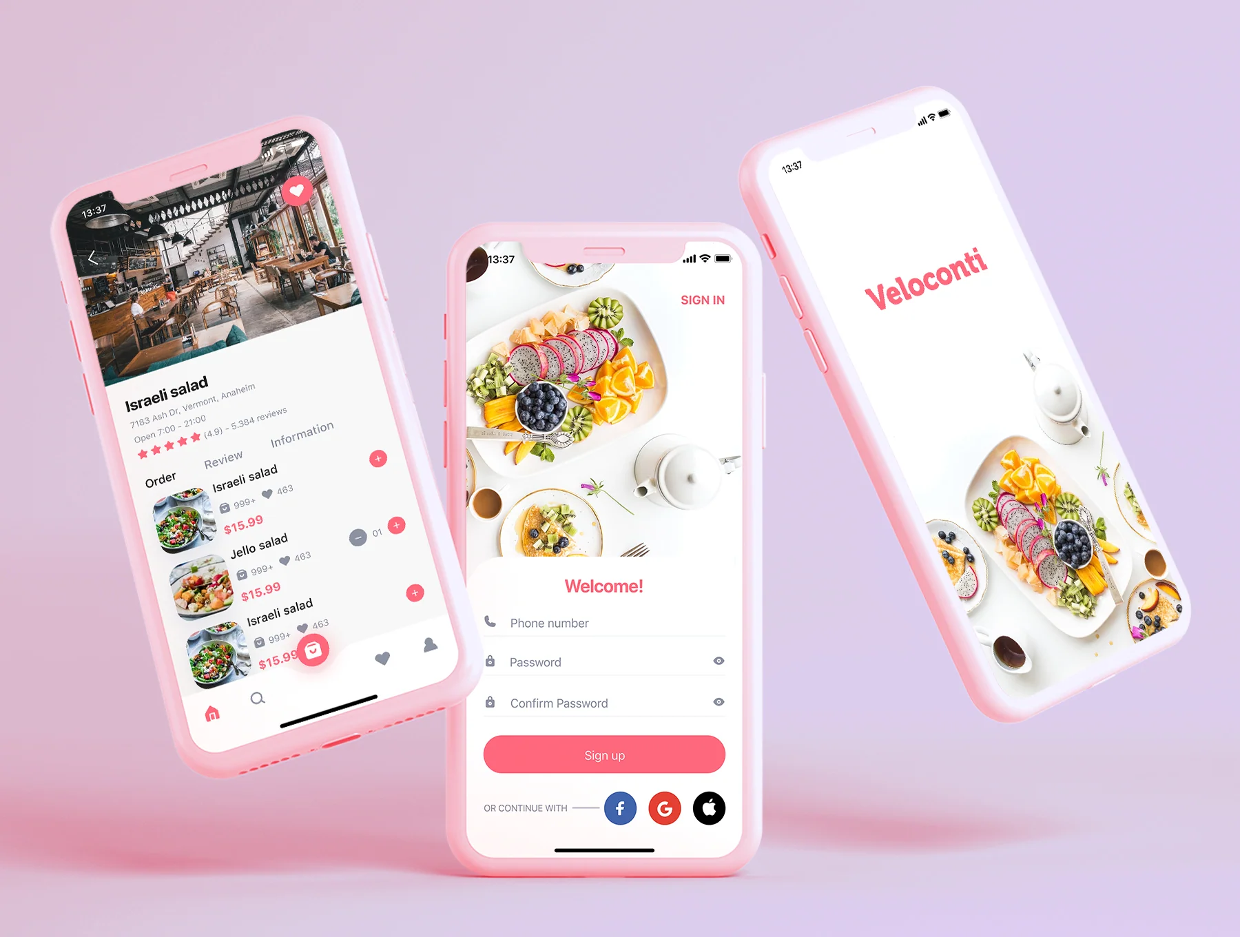 Veloconti - Food Delivery App UI Kit 6