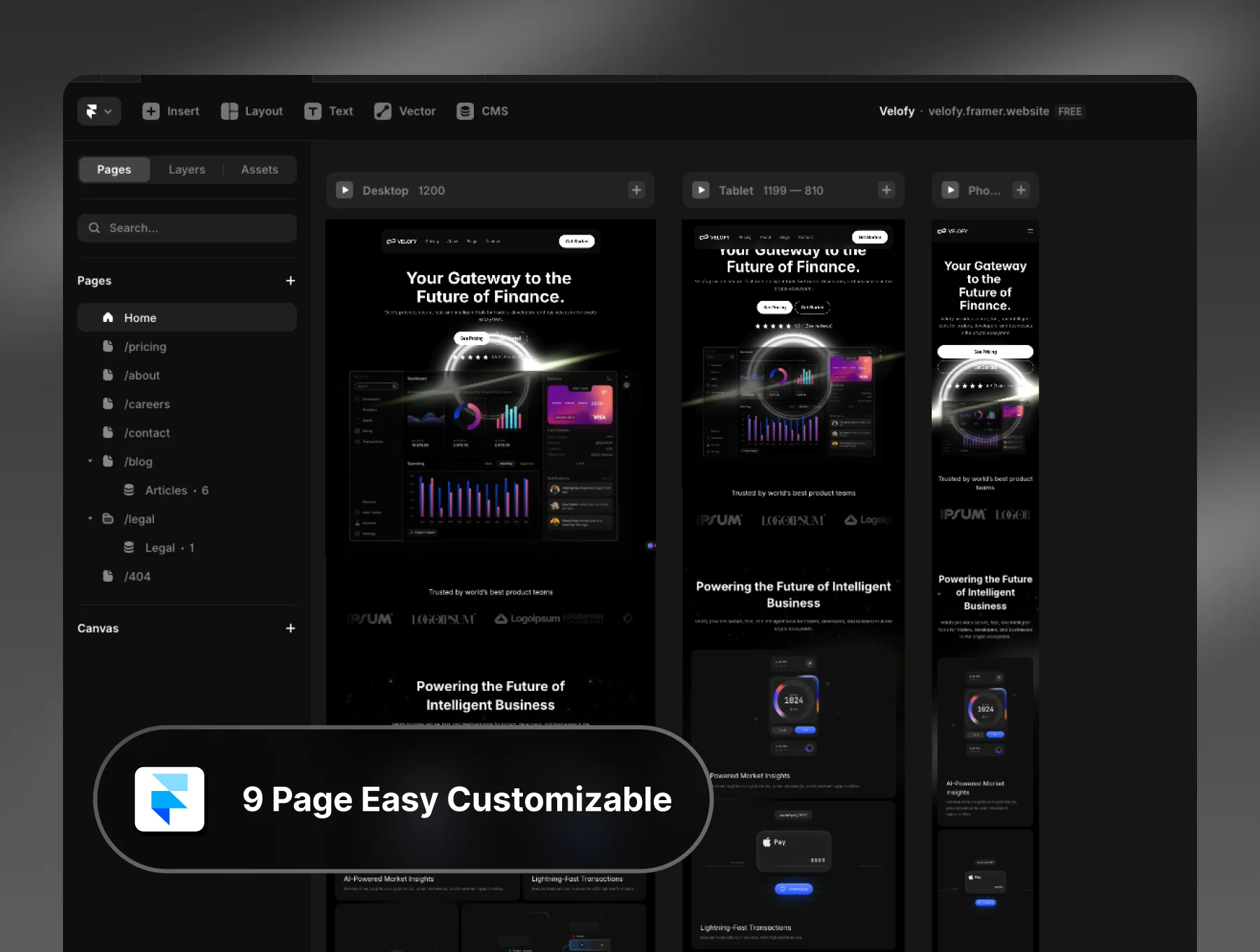 Velofy - Landing Page AI Startup & Business 5