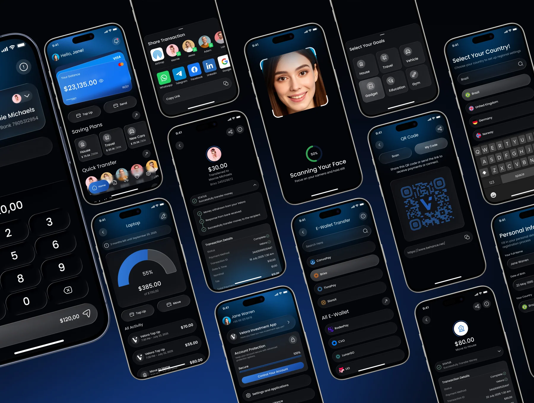 Velora – Finance & Bank App UI Kit 6