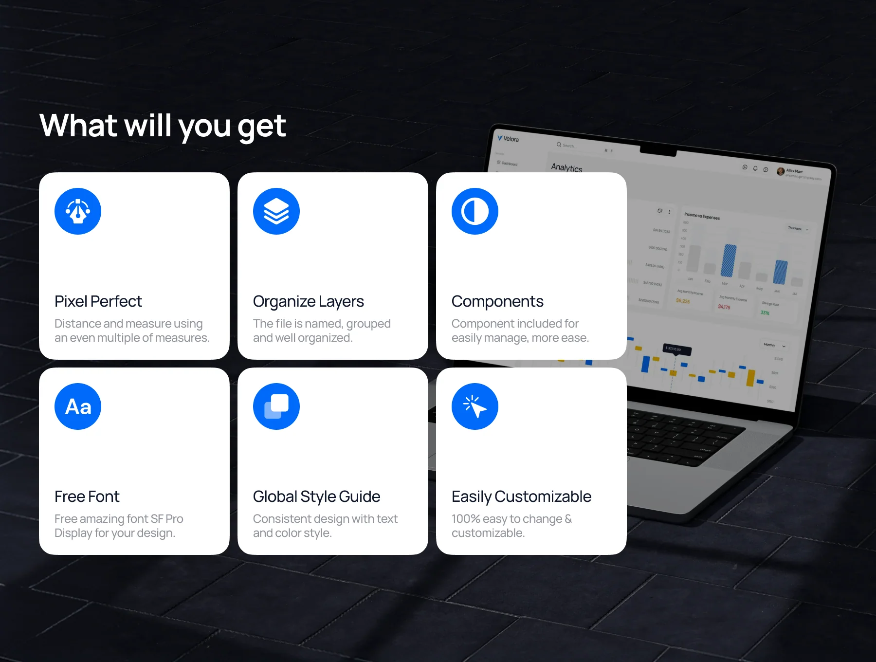 Velora - Finance Dashboard UI Kit