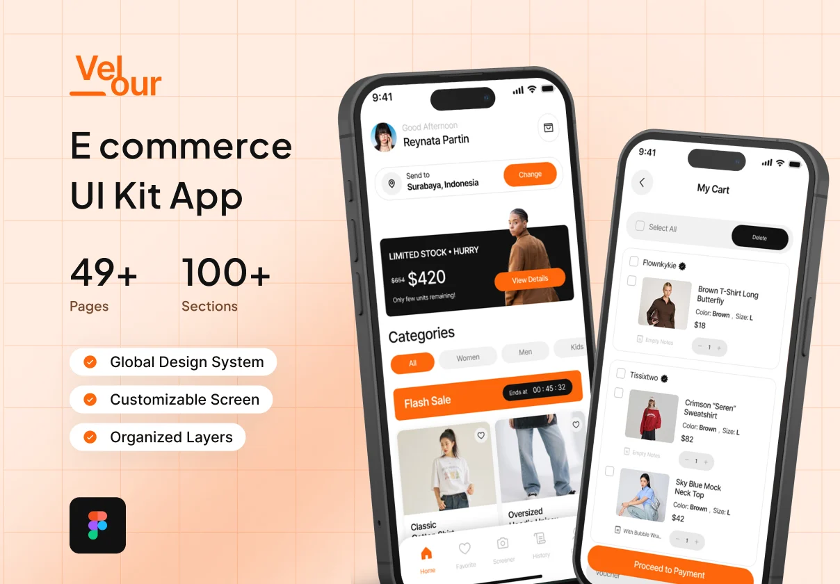 Velour - E commerce UI Kit