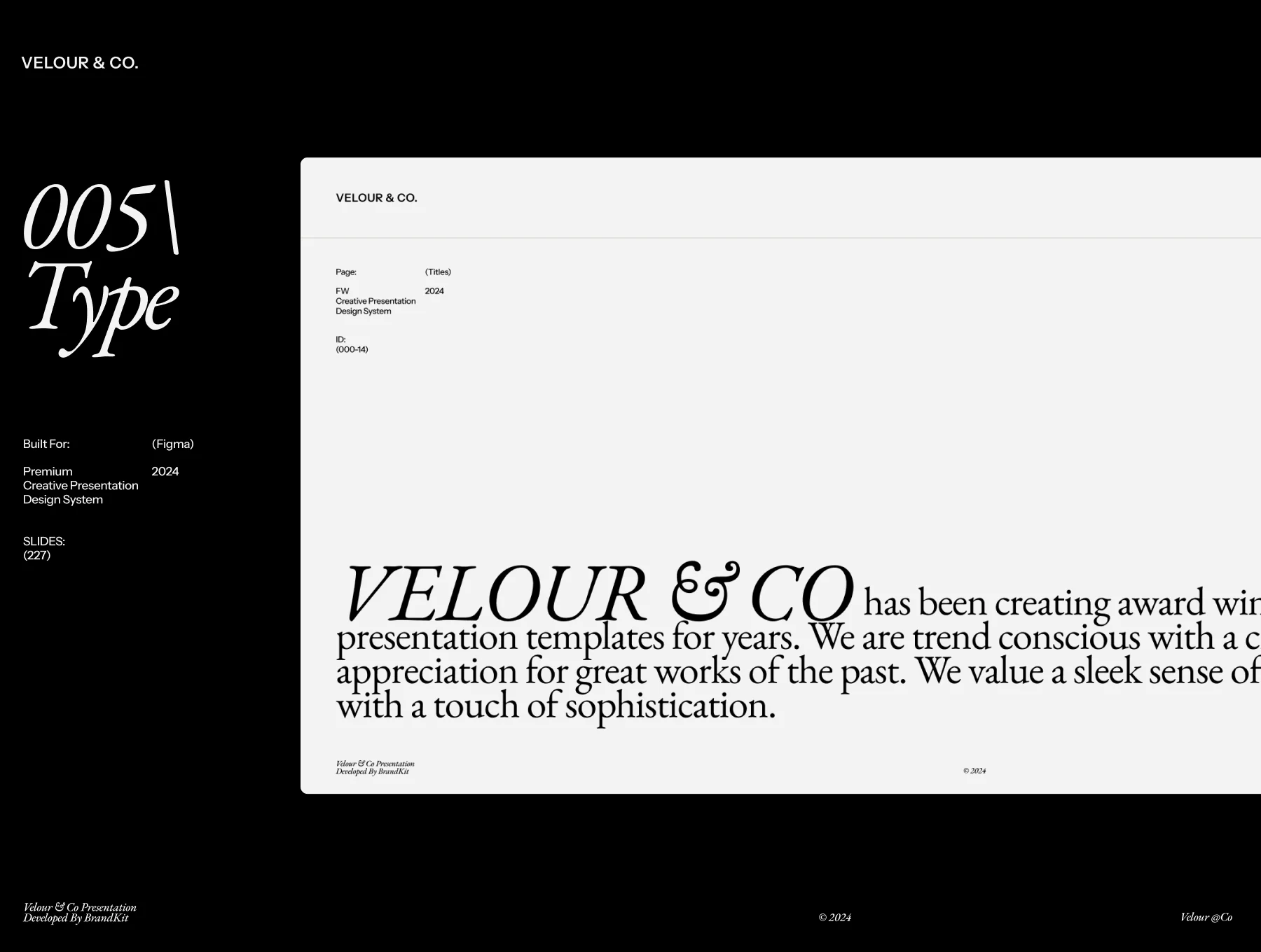 Velour & Co Presentation Kit 6