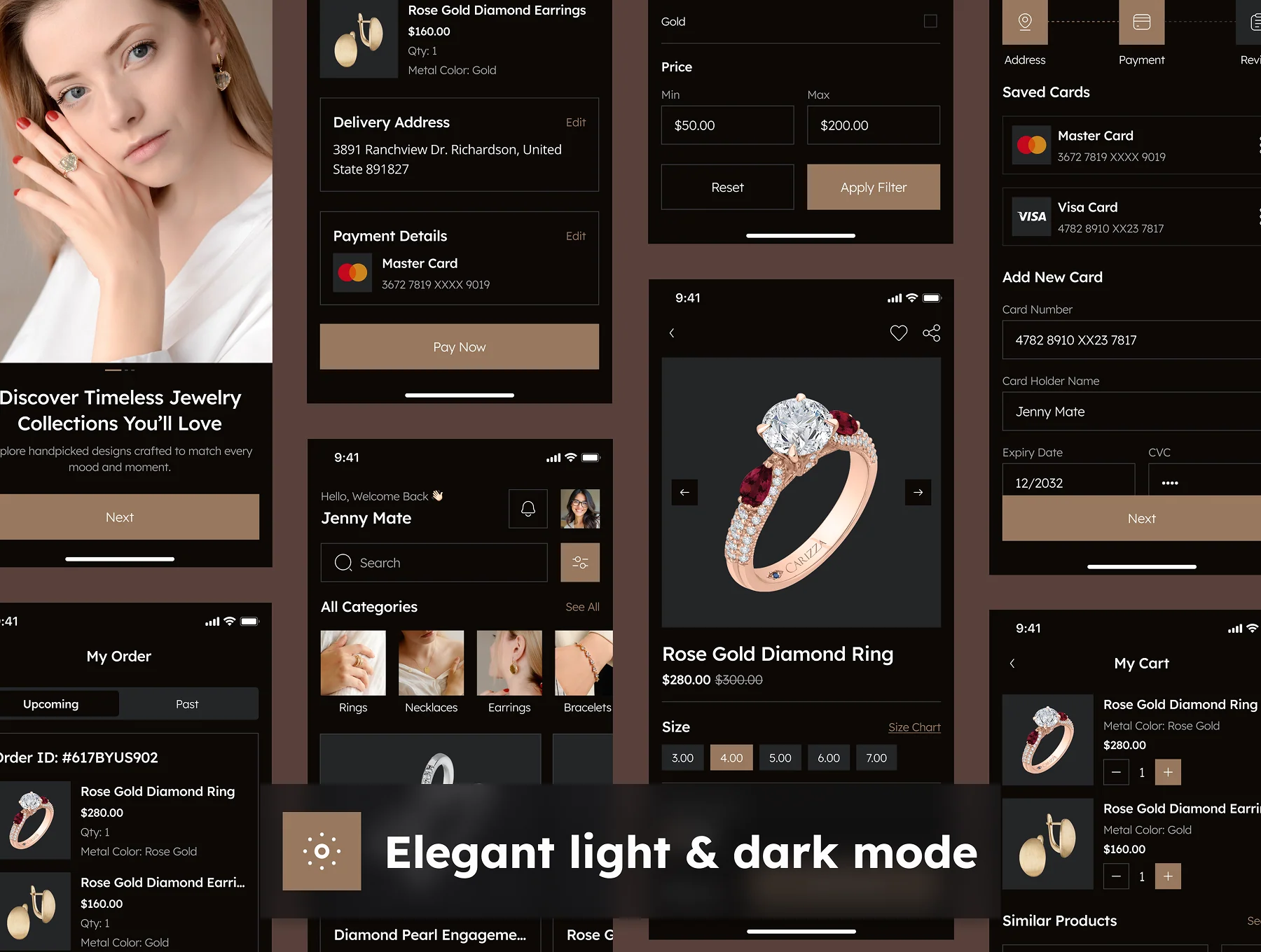 Veloura - Jewelry Shop Ecommerce App UI Kit 8