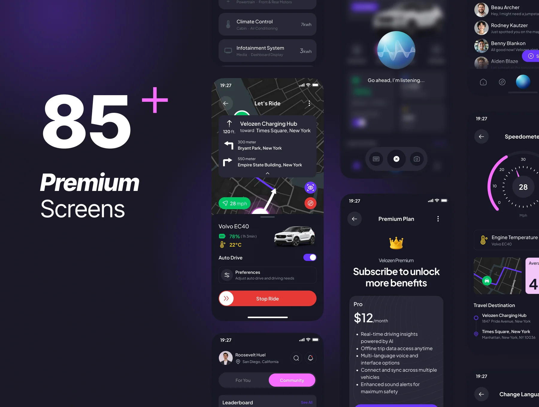 Velozen - A super app UI kit designed to assist your driving 2