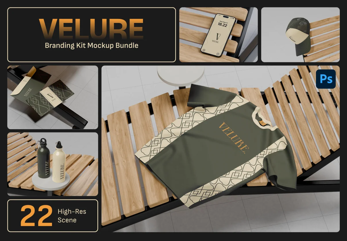 Velure — Branding Kit Mockup Collection