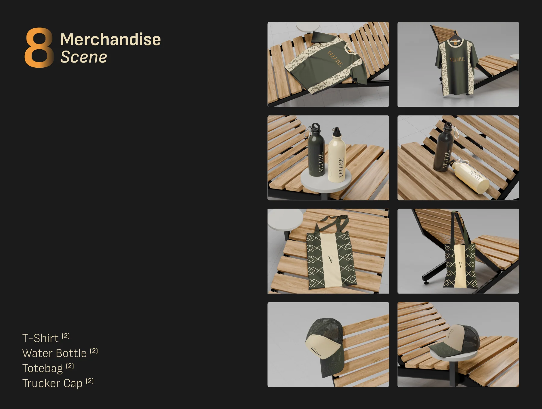 Velure — Branding Kit Mockup Collection 6