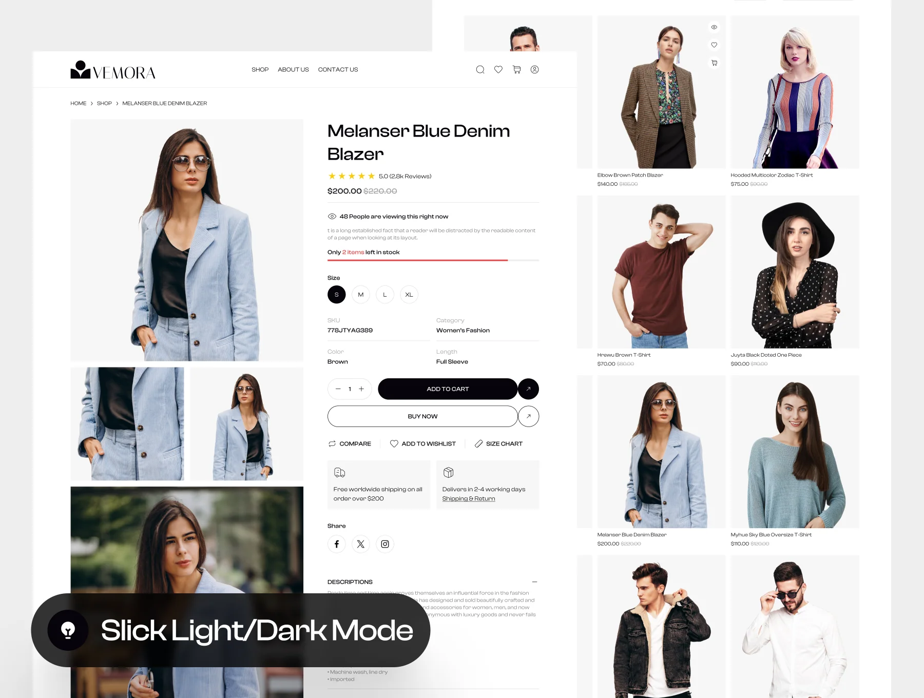 Vemora - Shopping Ecommerce Website UI Kit 4