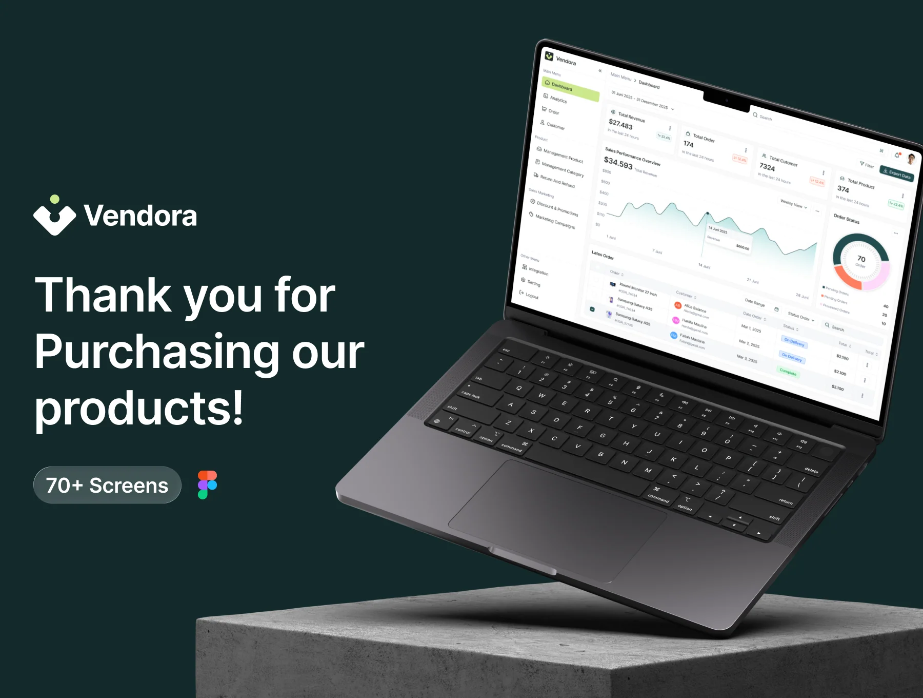 Vendora - E-Commerce Platform Dashboard UI Kit 6