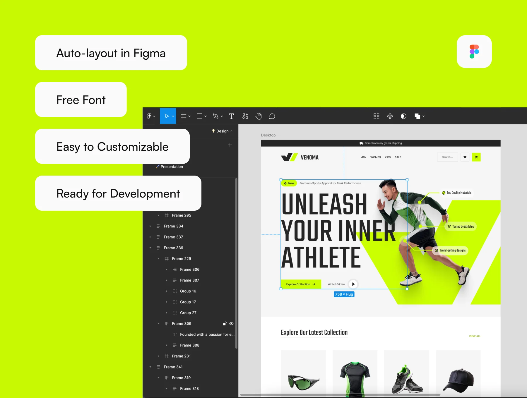 Venoma - Sport Apparel Landing Page 5
