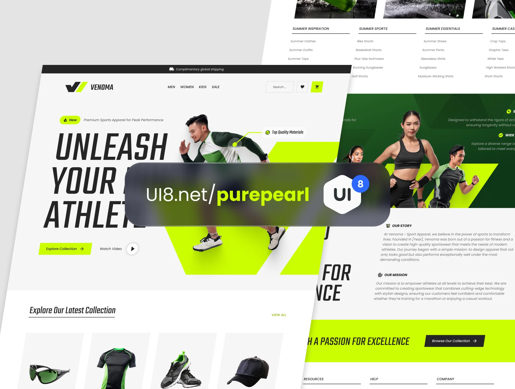 Venoma - Sport Apparel Landing Page 6