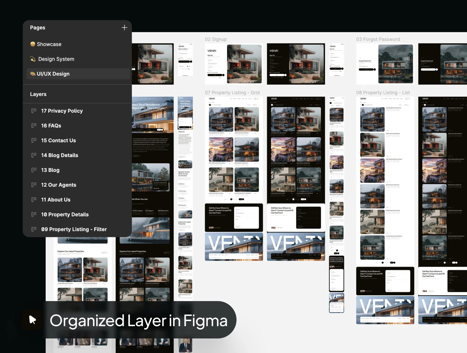 Ventr - Real Estate Website UI Kit 4
