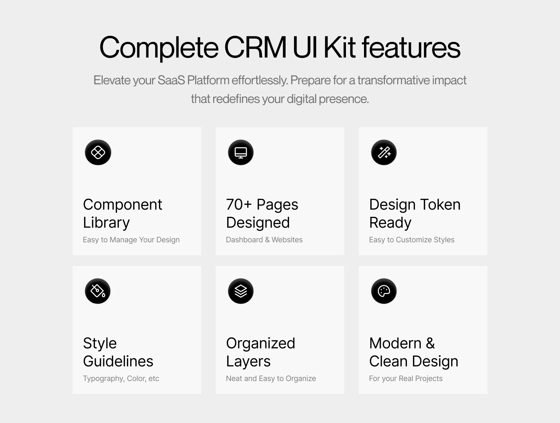 Venture - CRM Dashboard & Landing page UI Kit 5