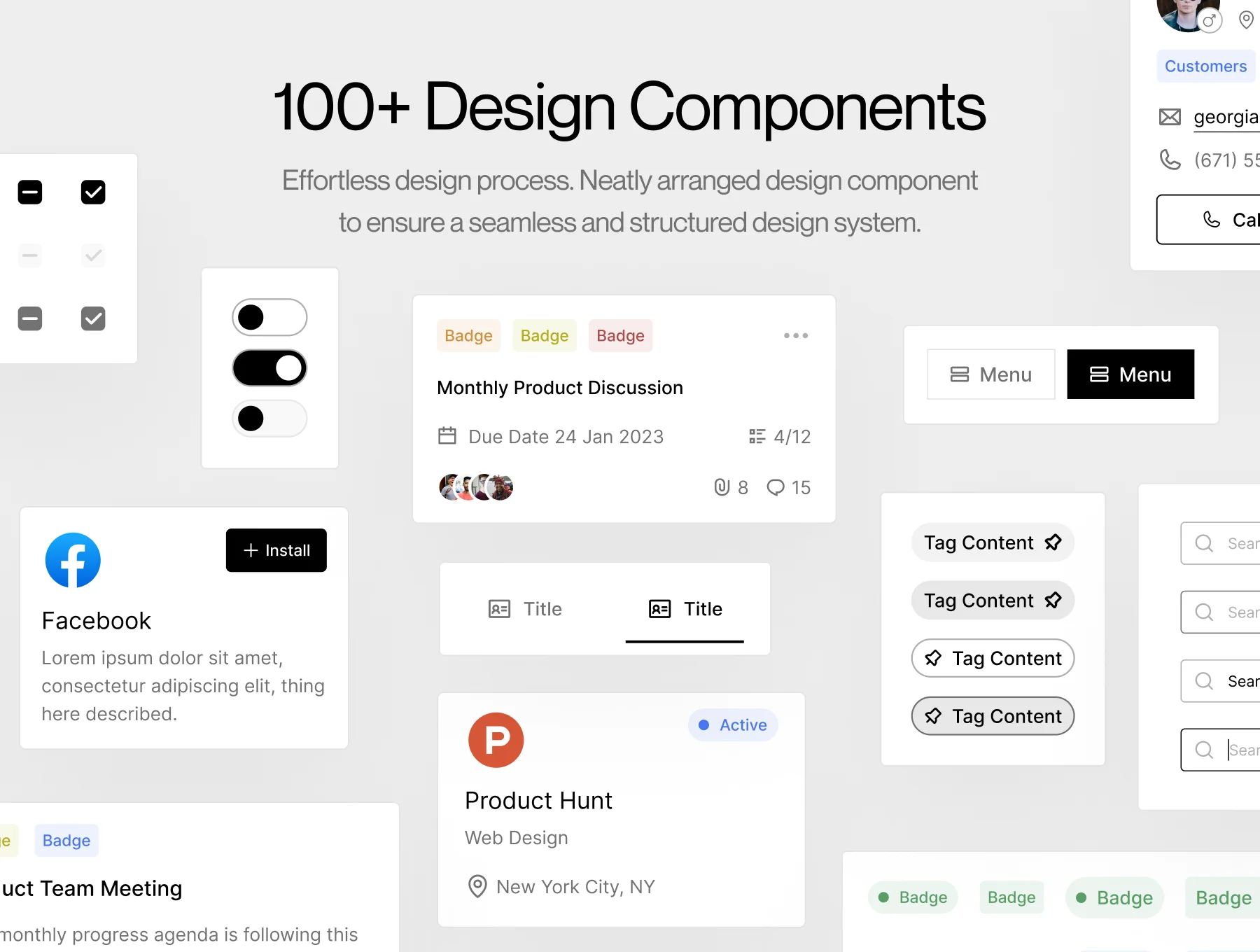 Venture - CRM Dashboard & Landing page UI Kit 8
