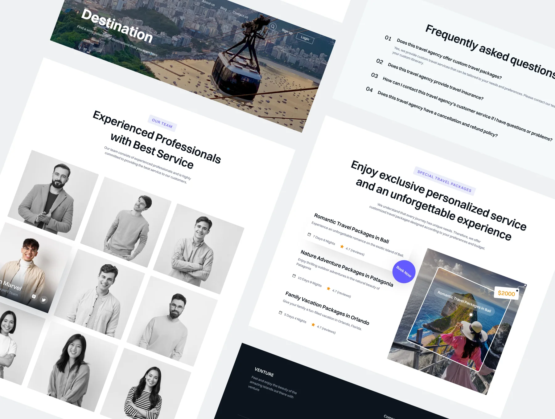 Venture - Travel Agent Website 5