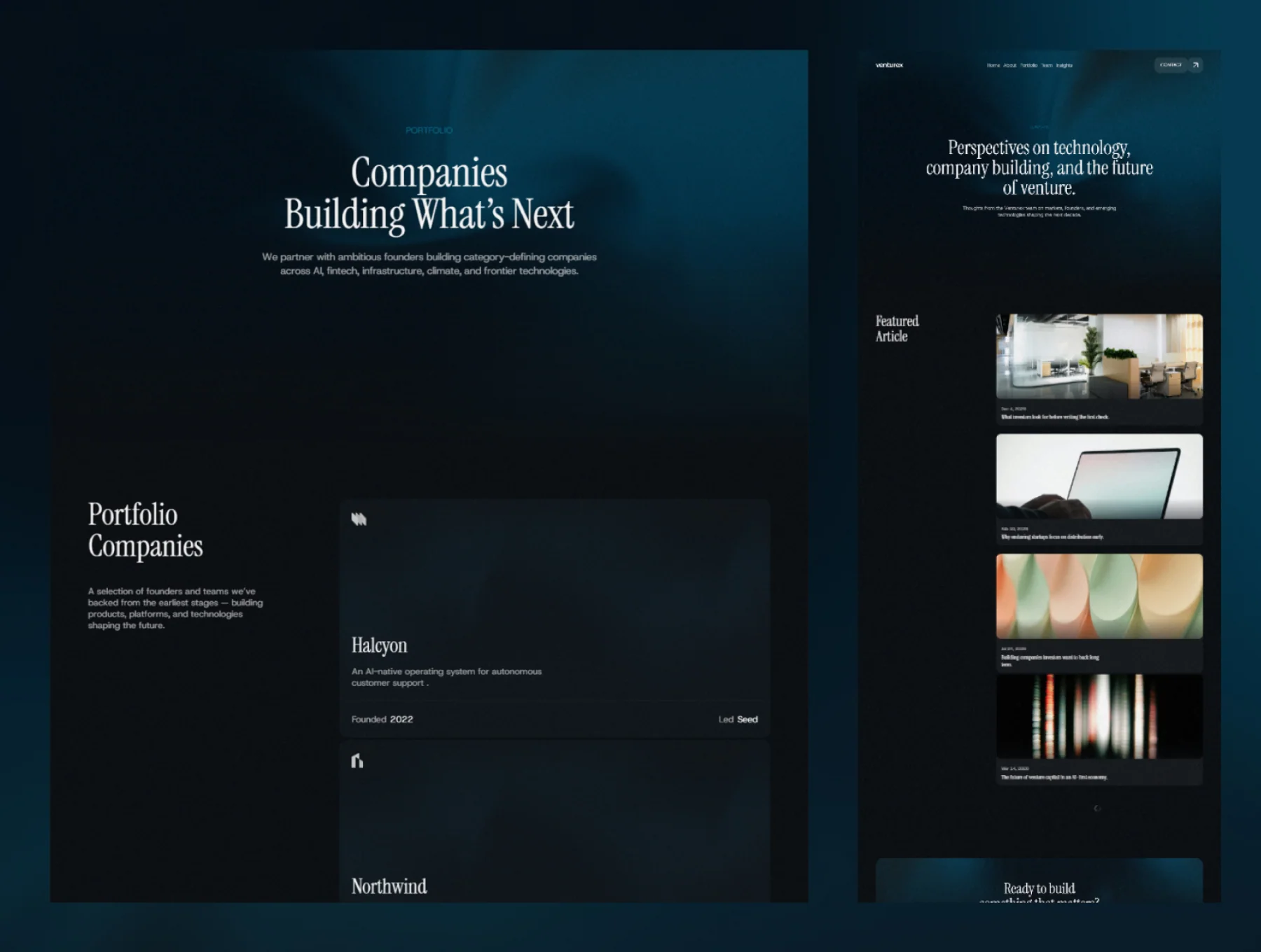 Venturex — Modern VC & Investment Template 3
