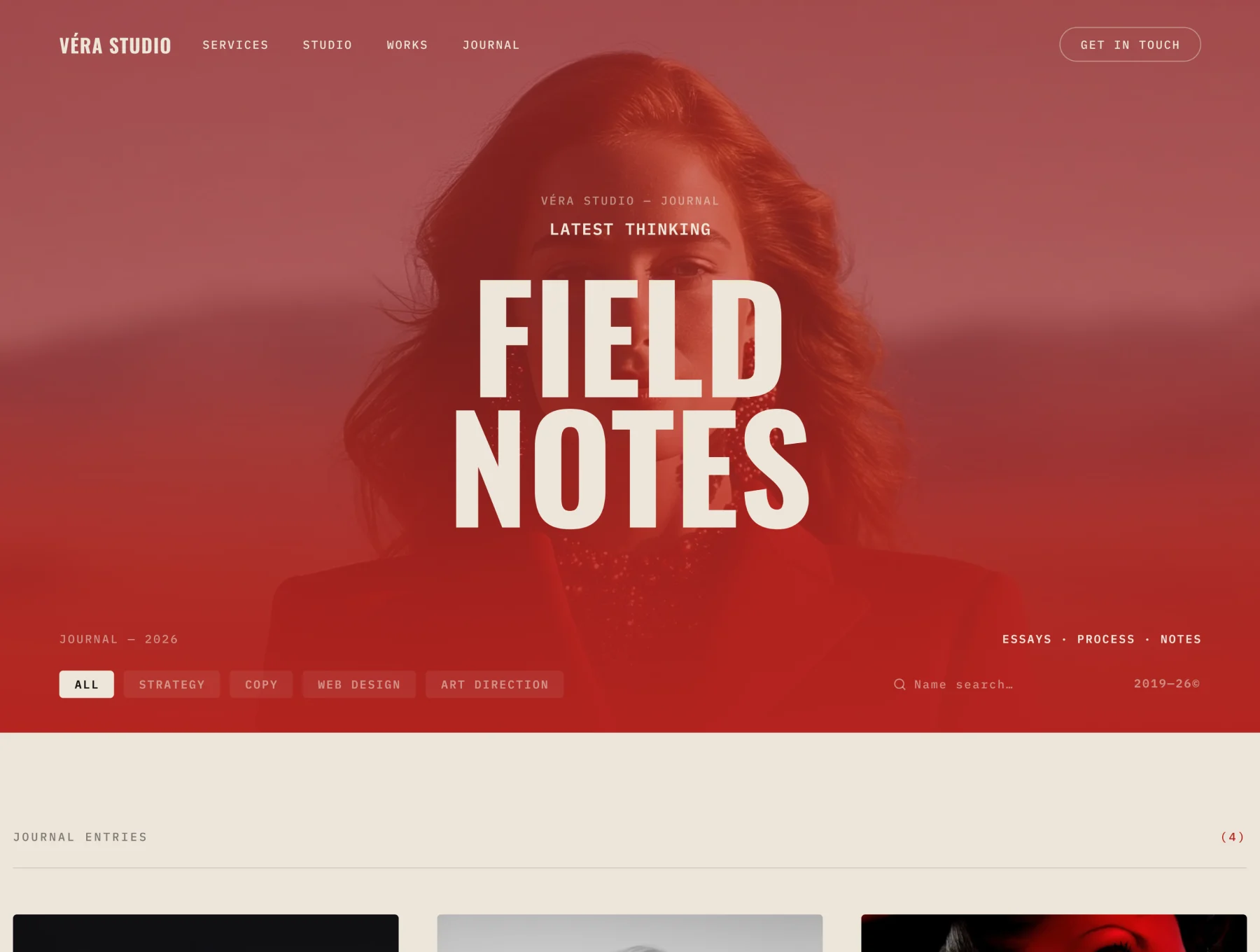 VERA STUDIO — Creative Agency Template 4