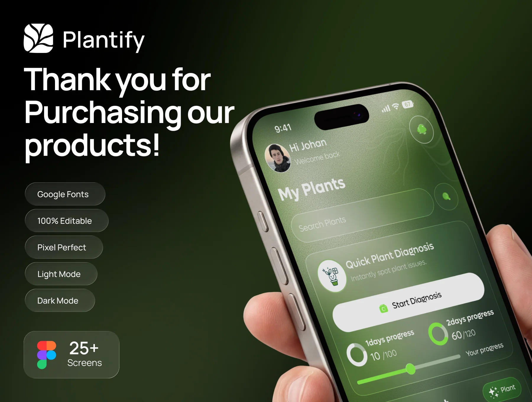 Verda — Smart AI Plant Care Mobile App UI Kit 6