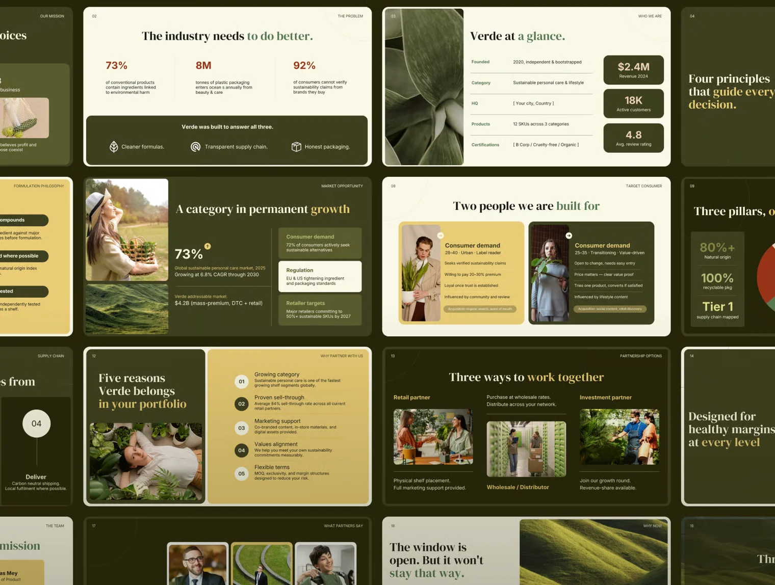 VERDE - Eco & Sustainable Brand Presentation Deck 2