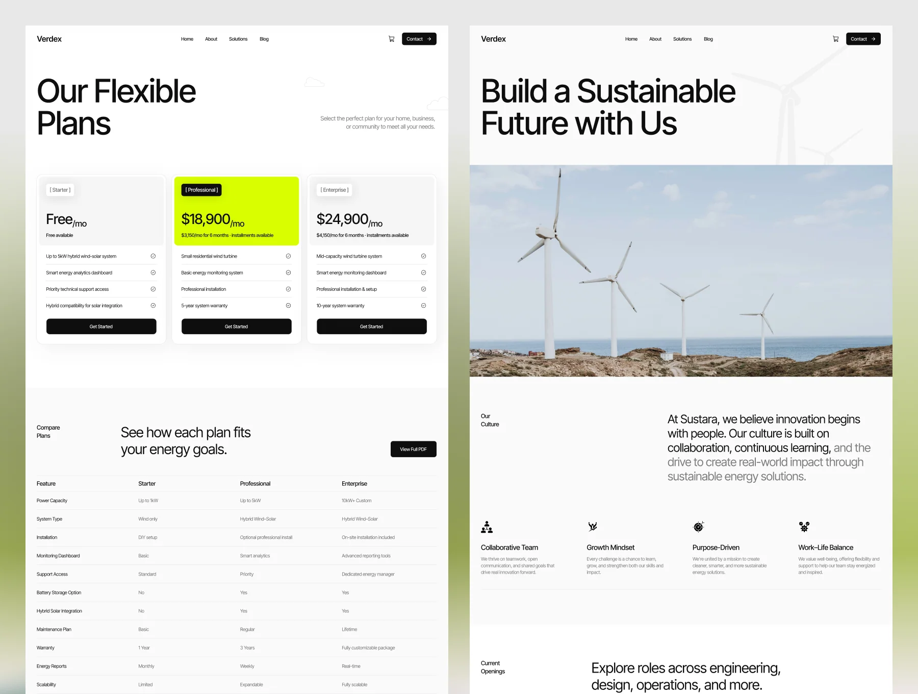 Verdex – Renewable Energy & Sustainability Website 3