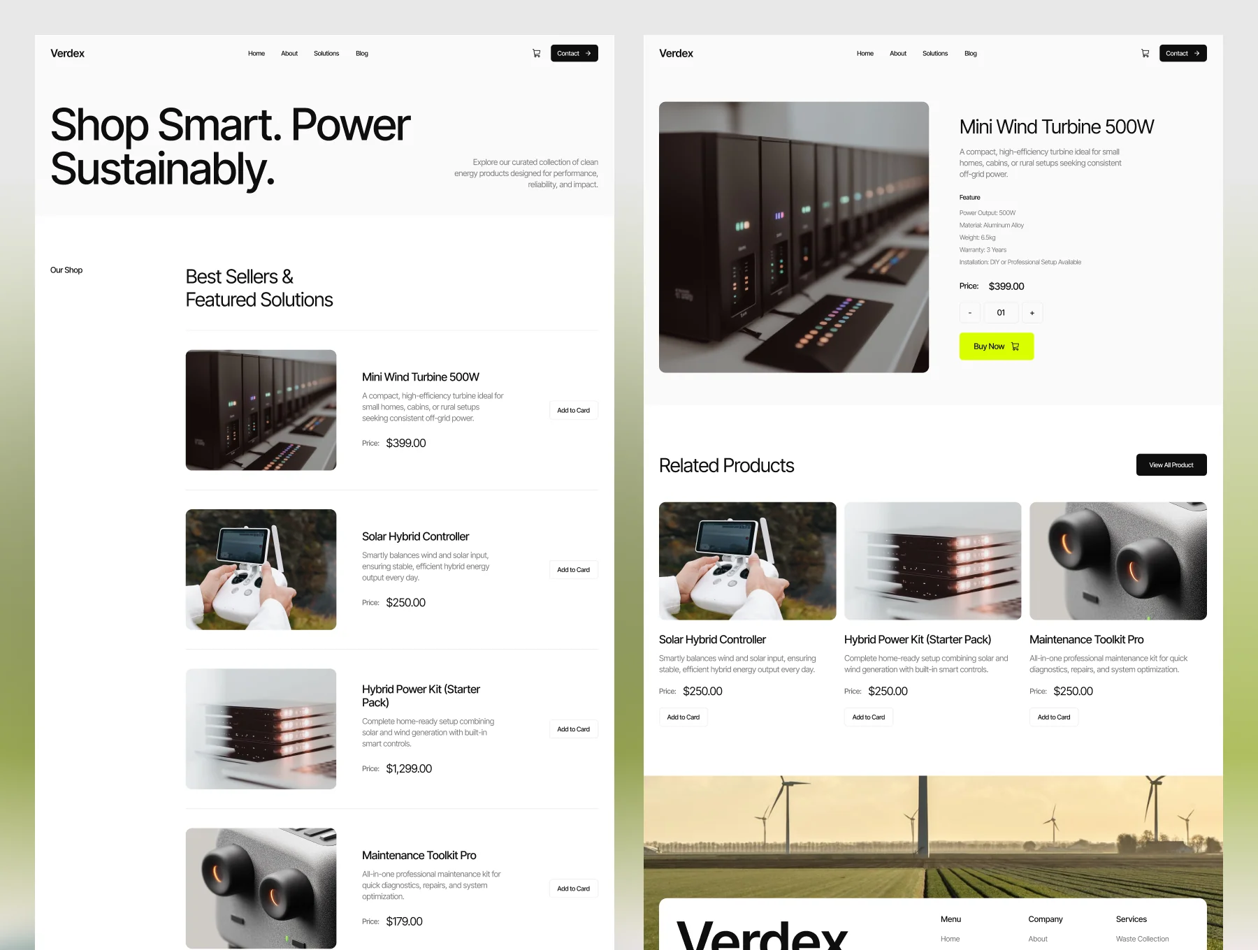 Verdex – Renewable Energy & Sustainability Website 5