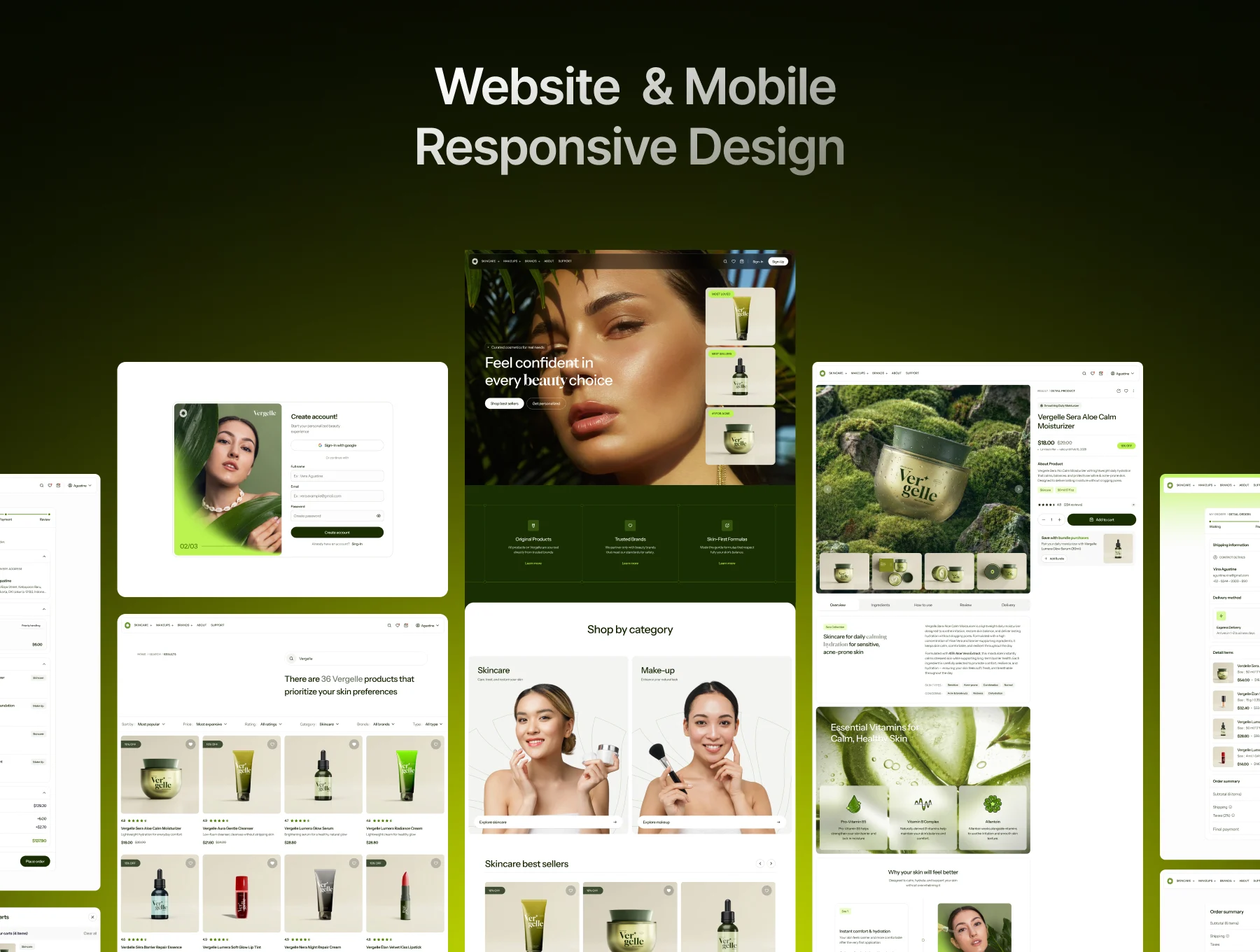 Vergelle – Cosmetic E-Commerce Web UI Kit 5