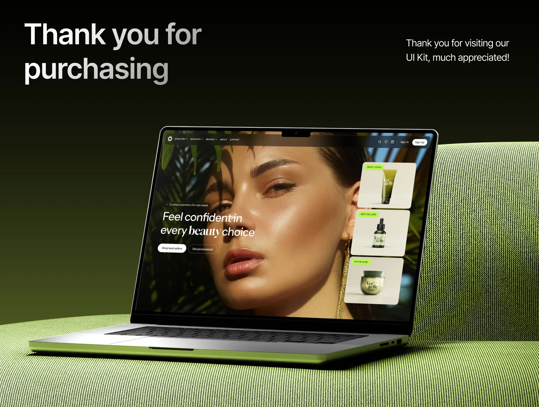 Vergelle – Cosmetic E-Commerce Web UI Kit 8