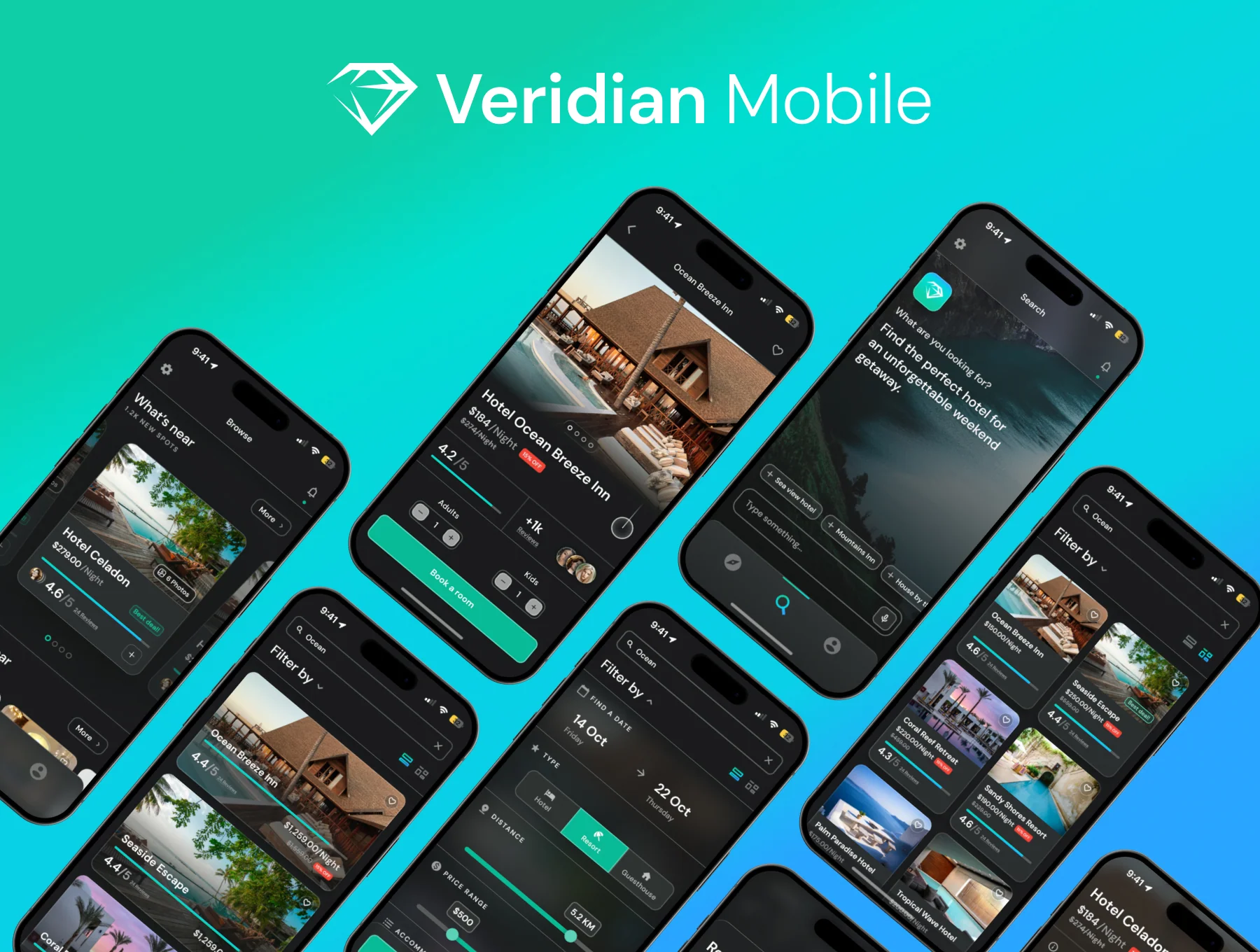 Veridian - Hotel Booking App UI Kit