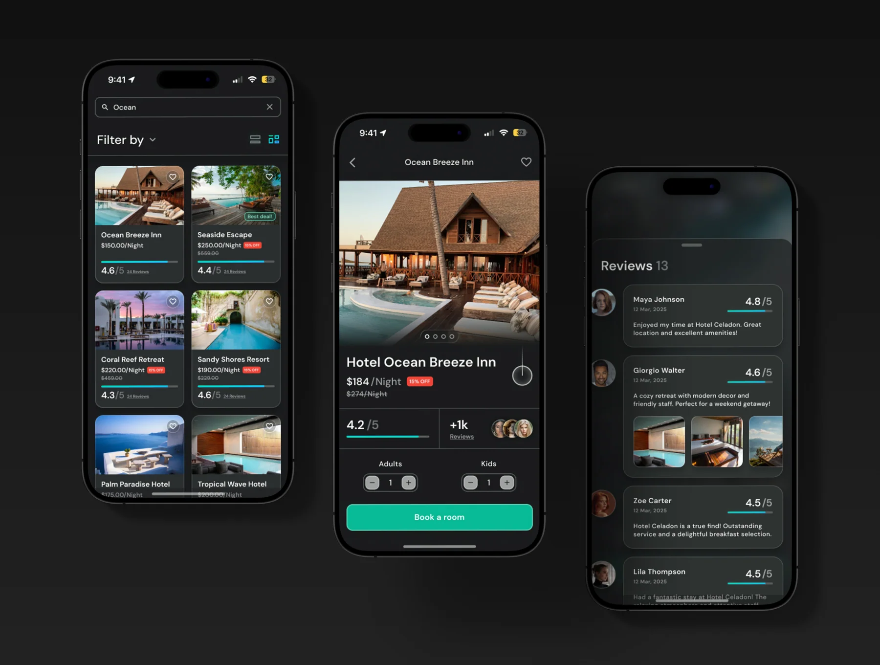 Veridian - Hotel Booking App UI Kit 6
