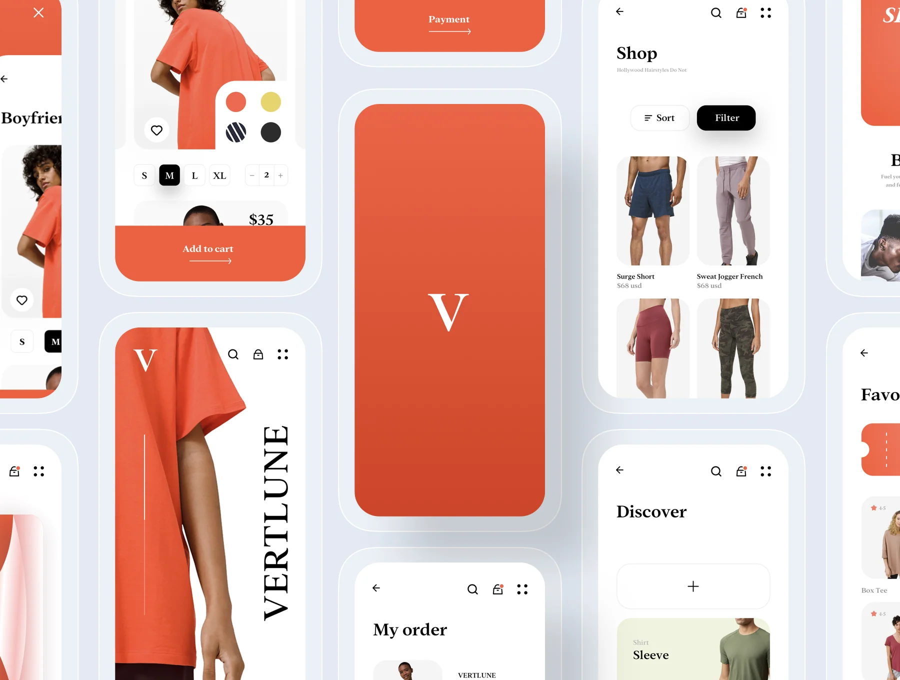 Verlune fashion eCommerce app UI Kit 5