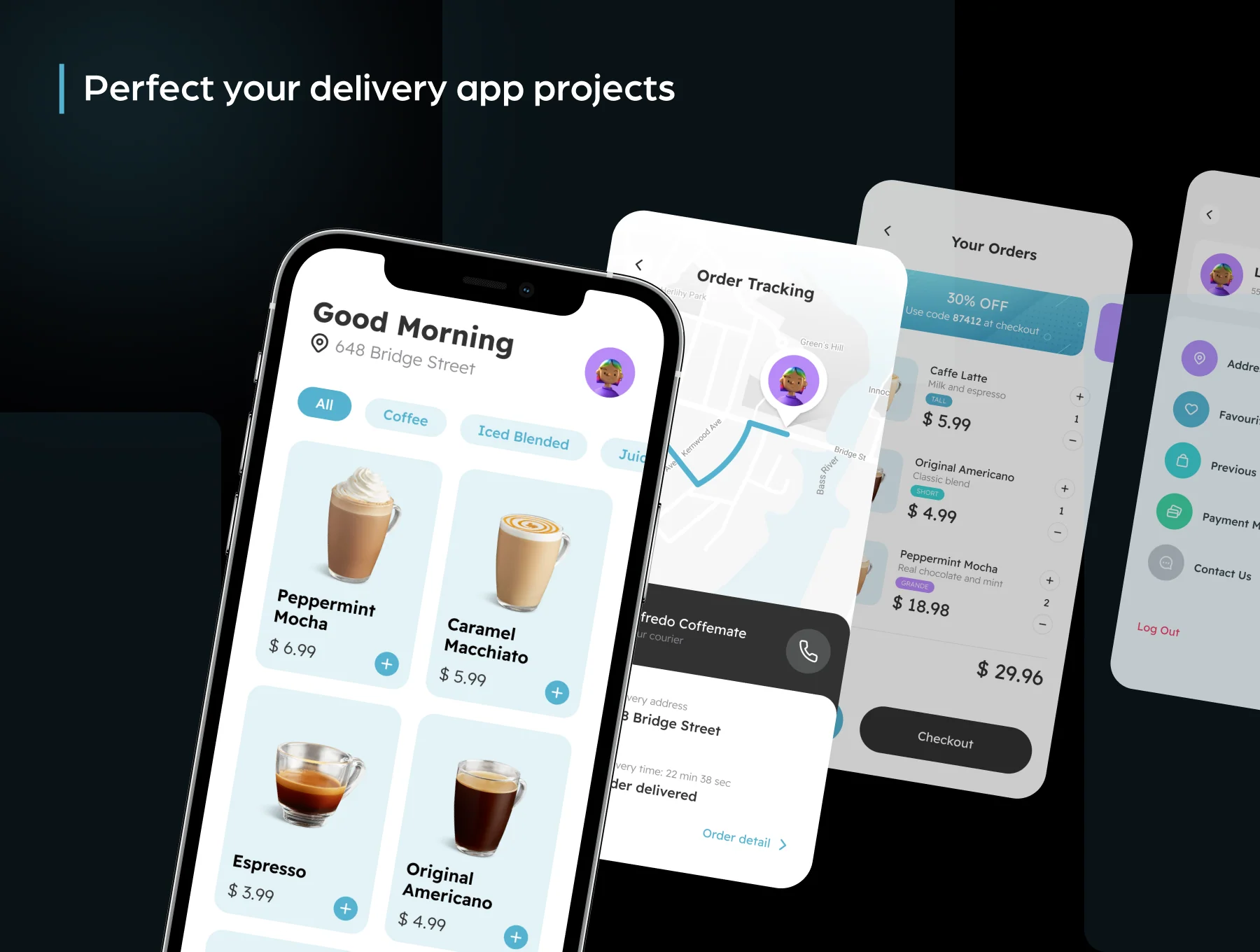 Veroo Delivery App UI Kit 6
