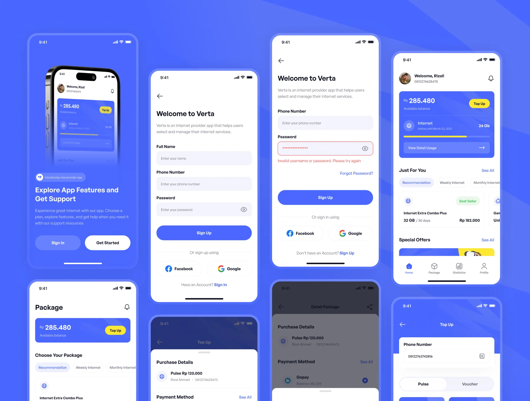 Verta - Internet Provider App 5