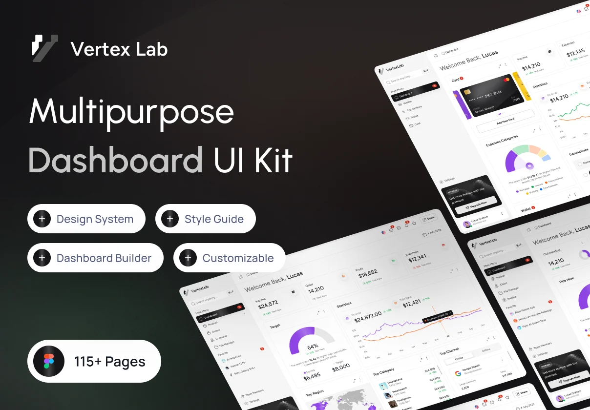 Vertex Lab Dashboard & SaaS UI Kit