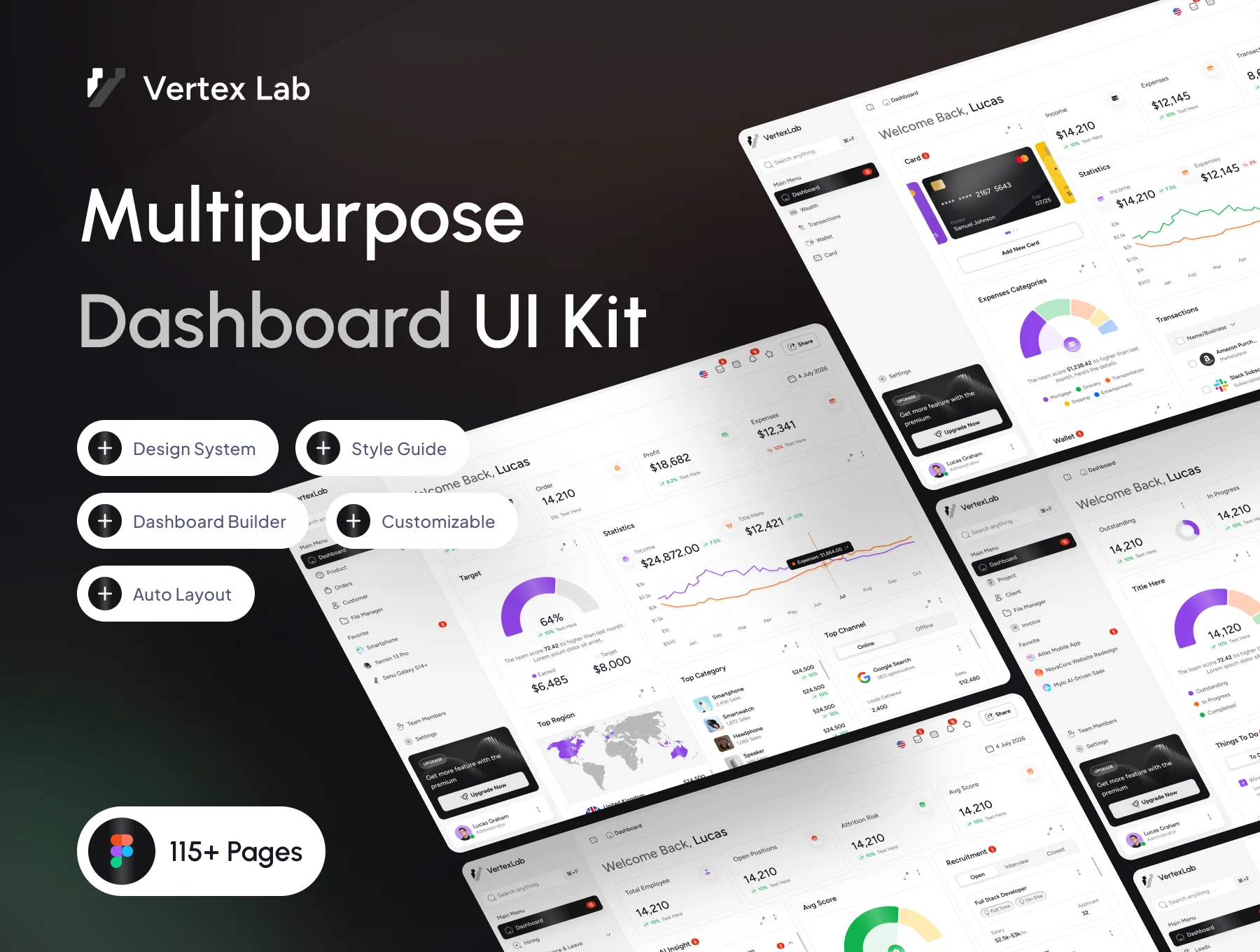 Vertex Lab Dashboard & SaaS UI Kit